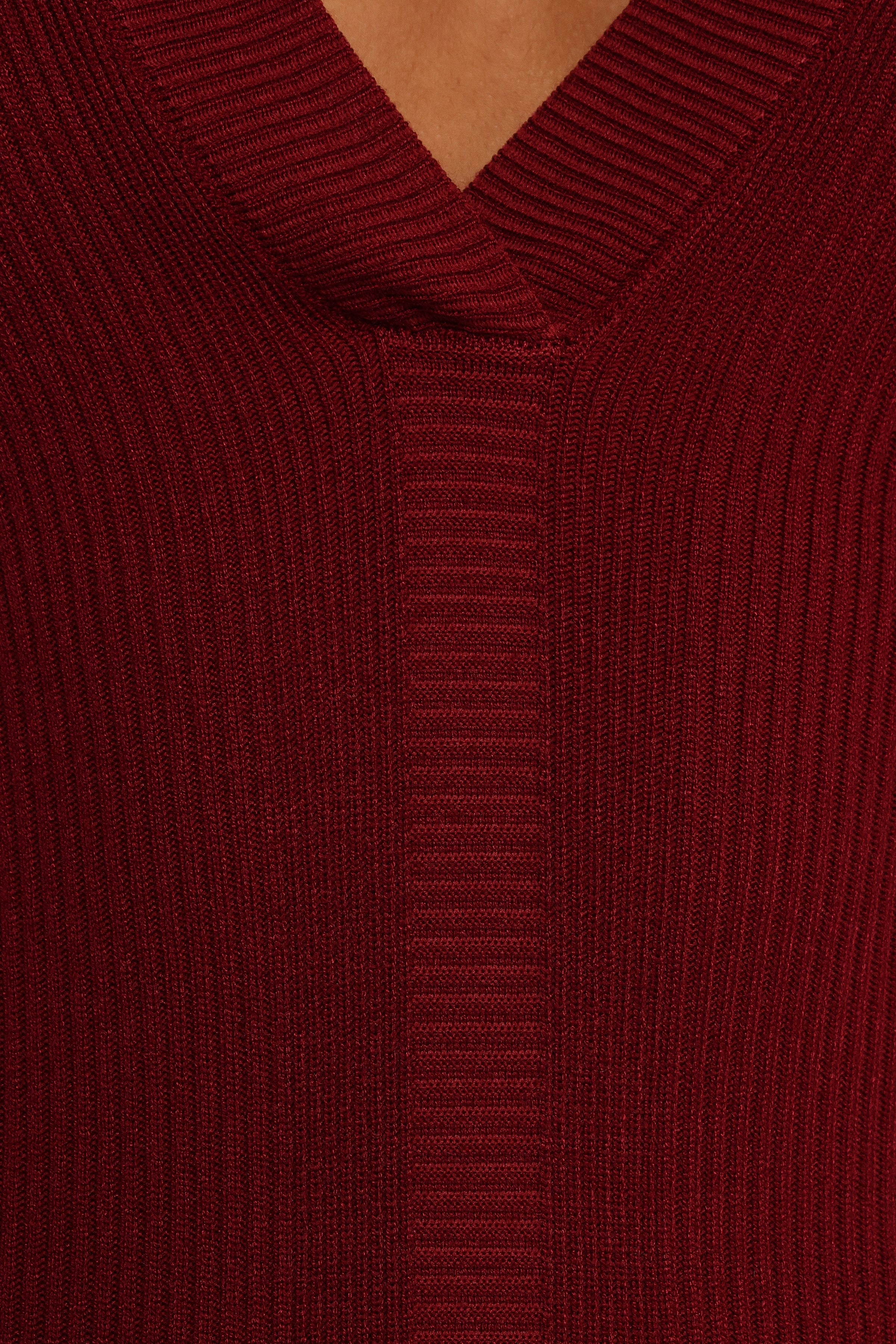 Petal and Pup USA DRESSES Collins Long Sleeve Midi Dress - Wine