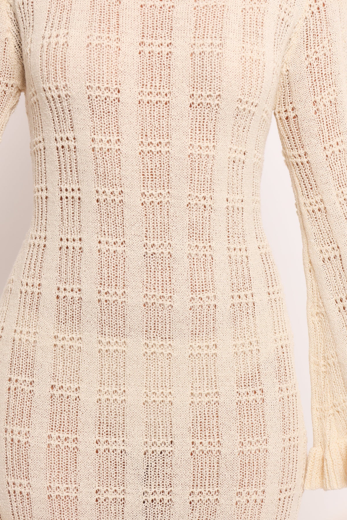 shop long sleeve maxi sweater dress sale Colter Long Sleeve Maxi Dress - White