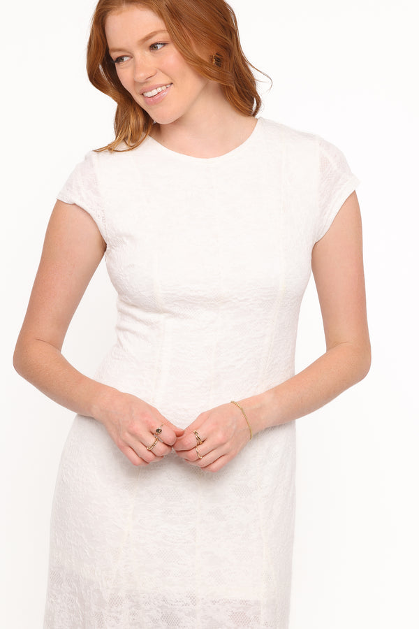 Petal and Pup USA DRESSES Constance Lace Maxi Dress - White