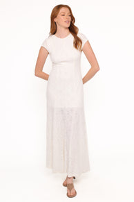 Petal and Pup USA DRESSES Constance Lace Maxi Dress - White