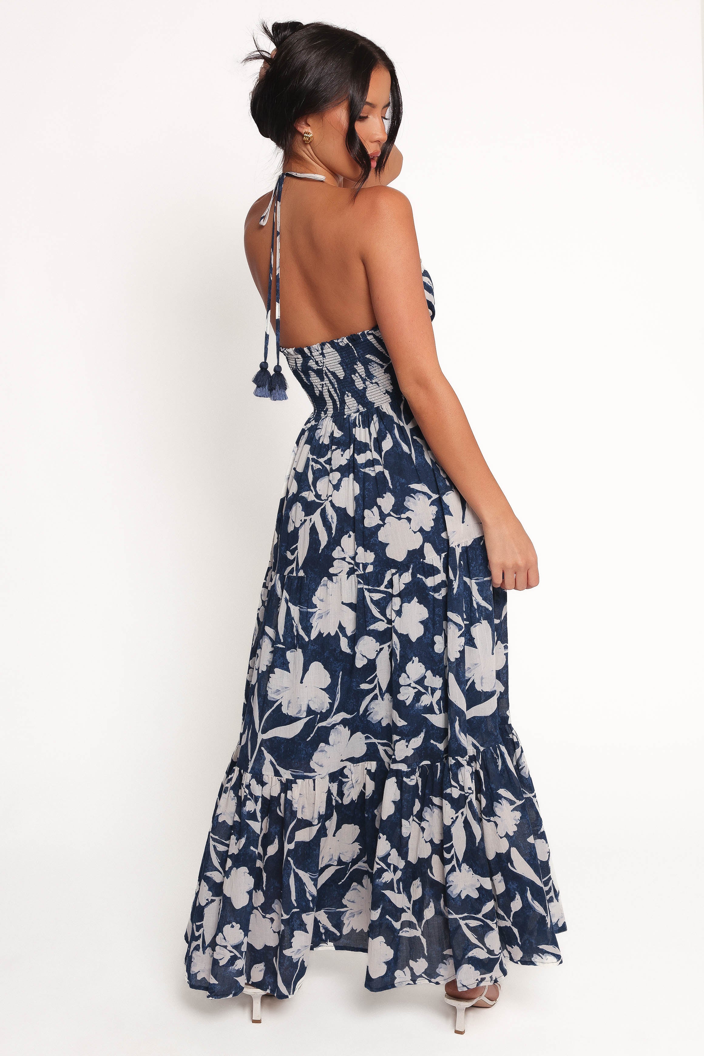 Petal and Pup USA DRESSES Coralie Maxi Dress - Navy Peony