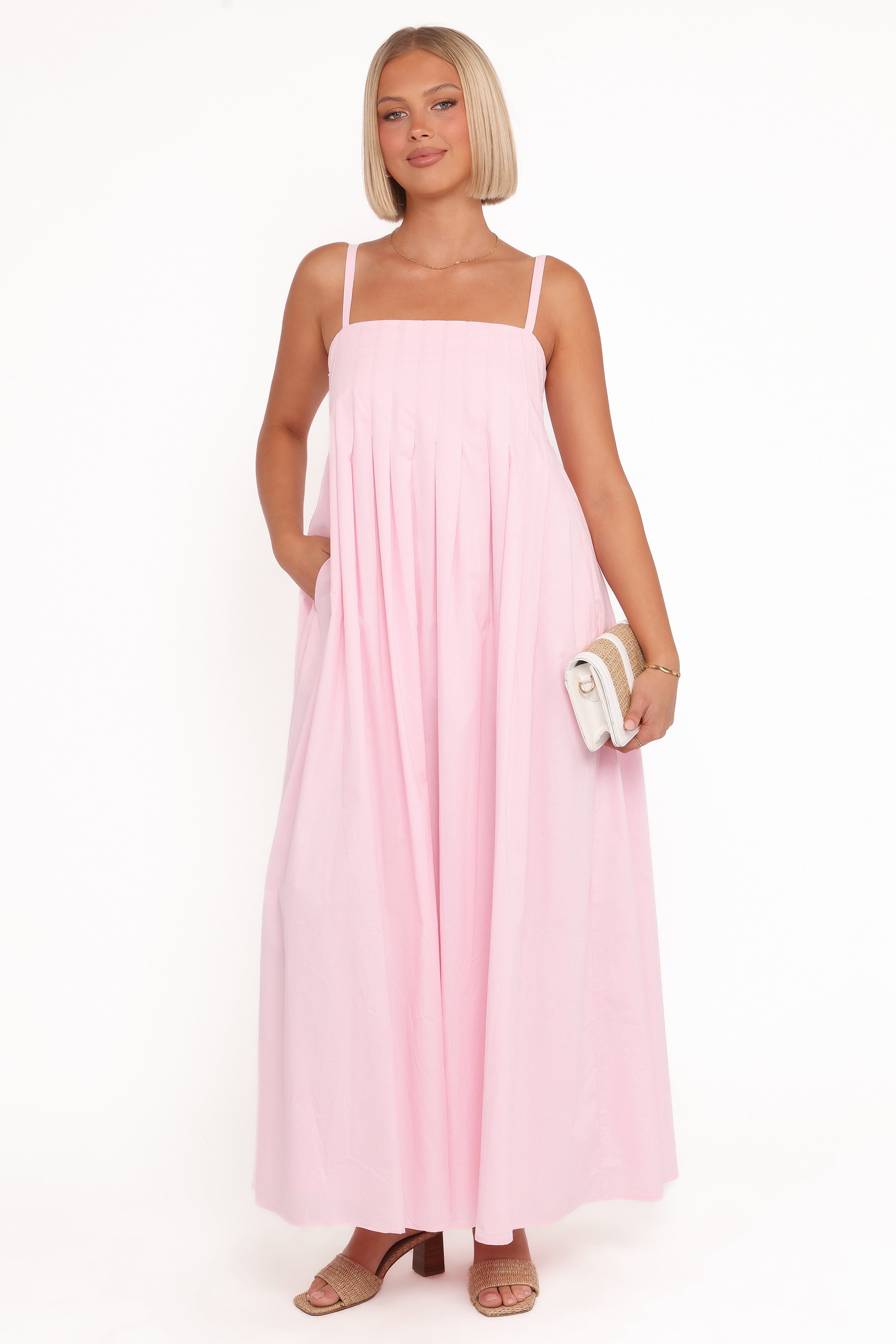 Petal and Pup USA DRESSES Corfu Midi Dress - Pink