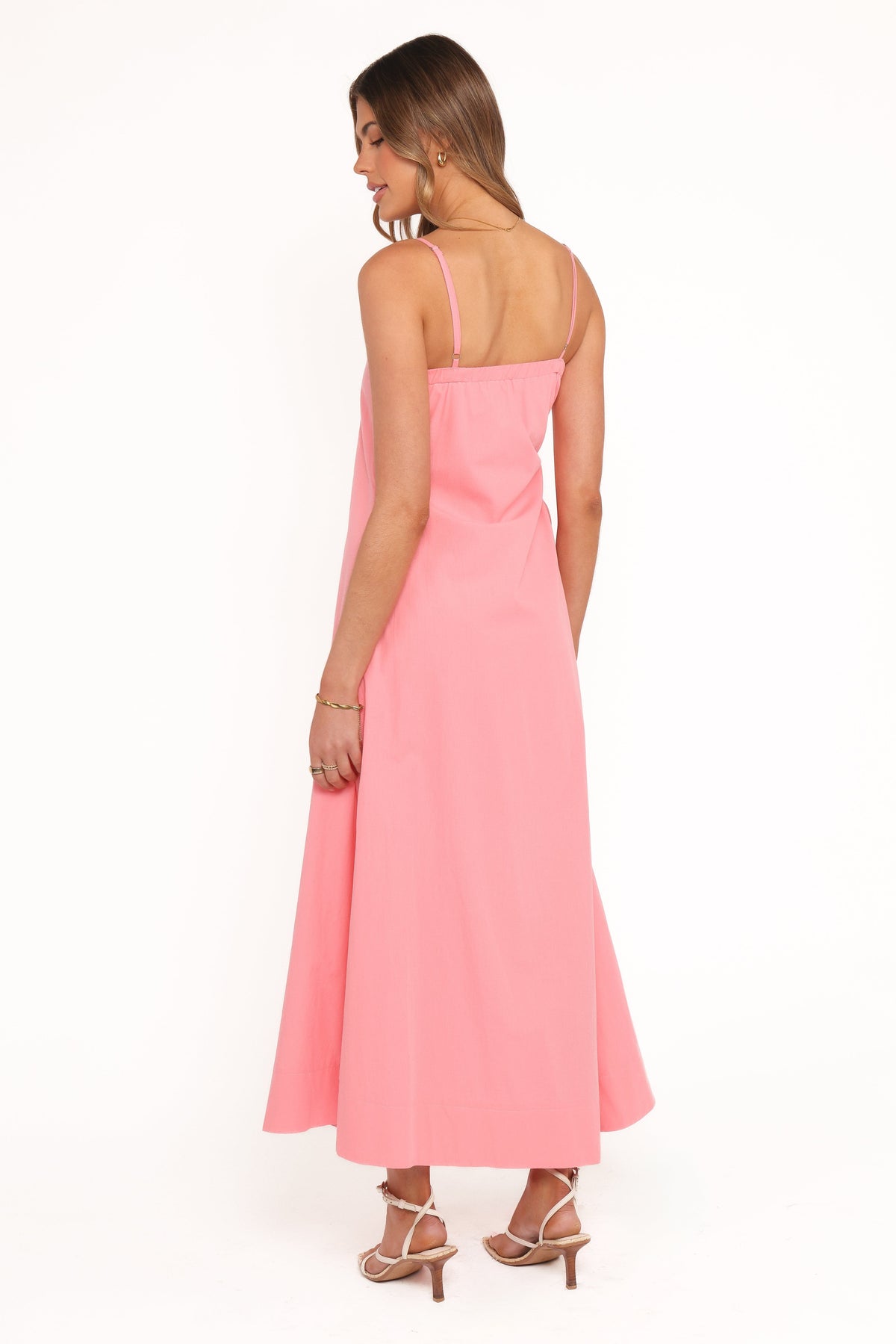 watermelon bridesmaid dress Watermelon Bridesmaid Dresses A-Line Spaghetti Straps Cowl Back Floor Length Chiffon Bridesmaid Dresses with Split and Belt