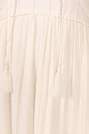 Petal and Pup USA DRESSES Courtney Maxi Dress - White Gold