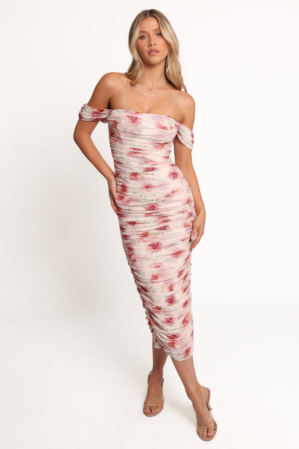 Petal and Pup USA DRESSES Cyra Midi Dress - Rose