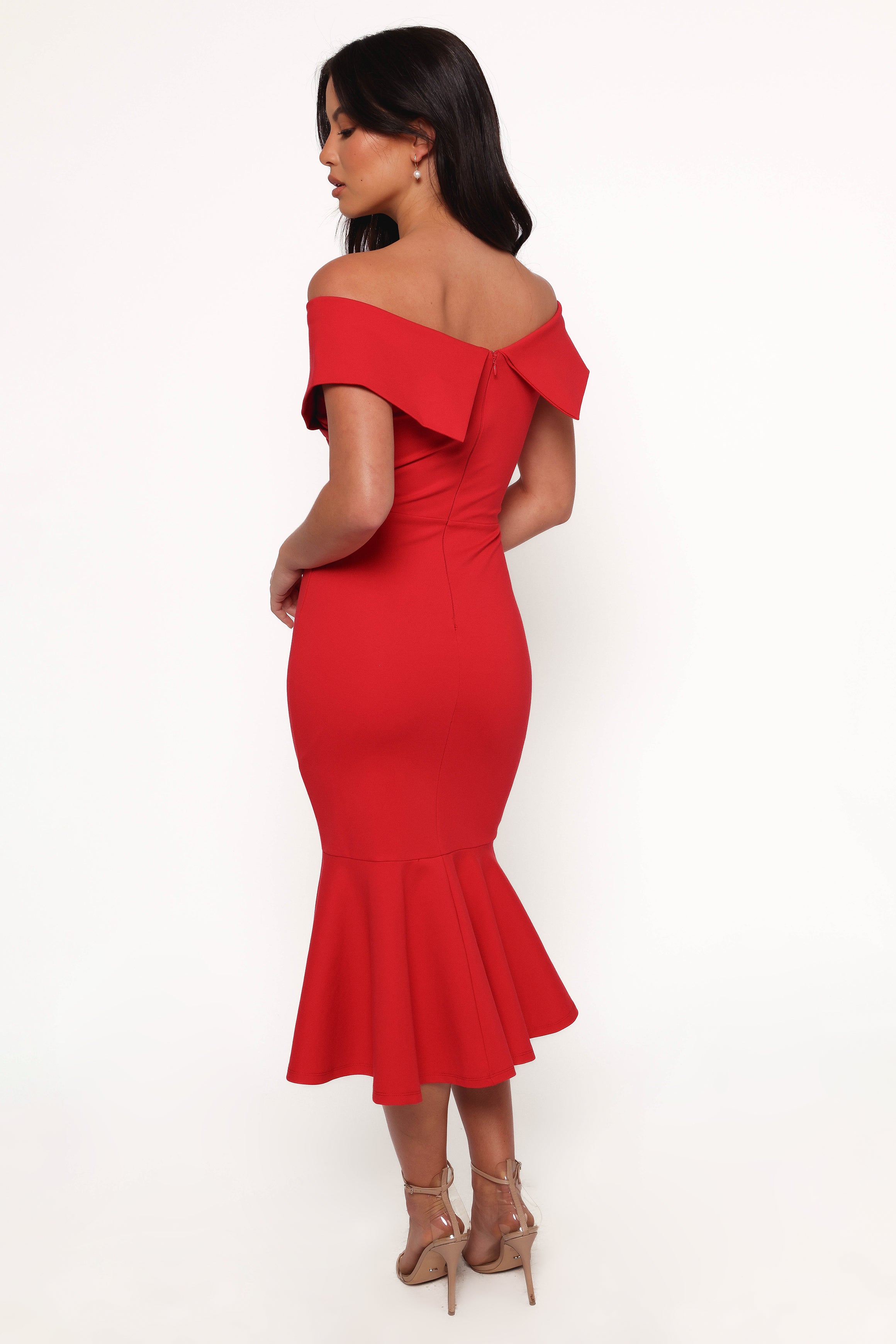 Petal and Pup USA DRESSES Dailene Midi Dress - Red