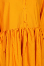 Petal and Pup USA DRESSES Daisy Long Sleeve Mini Dress - Mustard