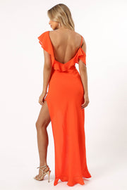 Petal and Pup USA DRESSES Dalia Maxi Dress - Tangerine