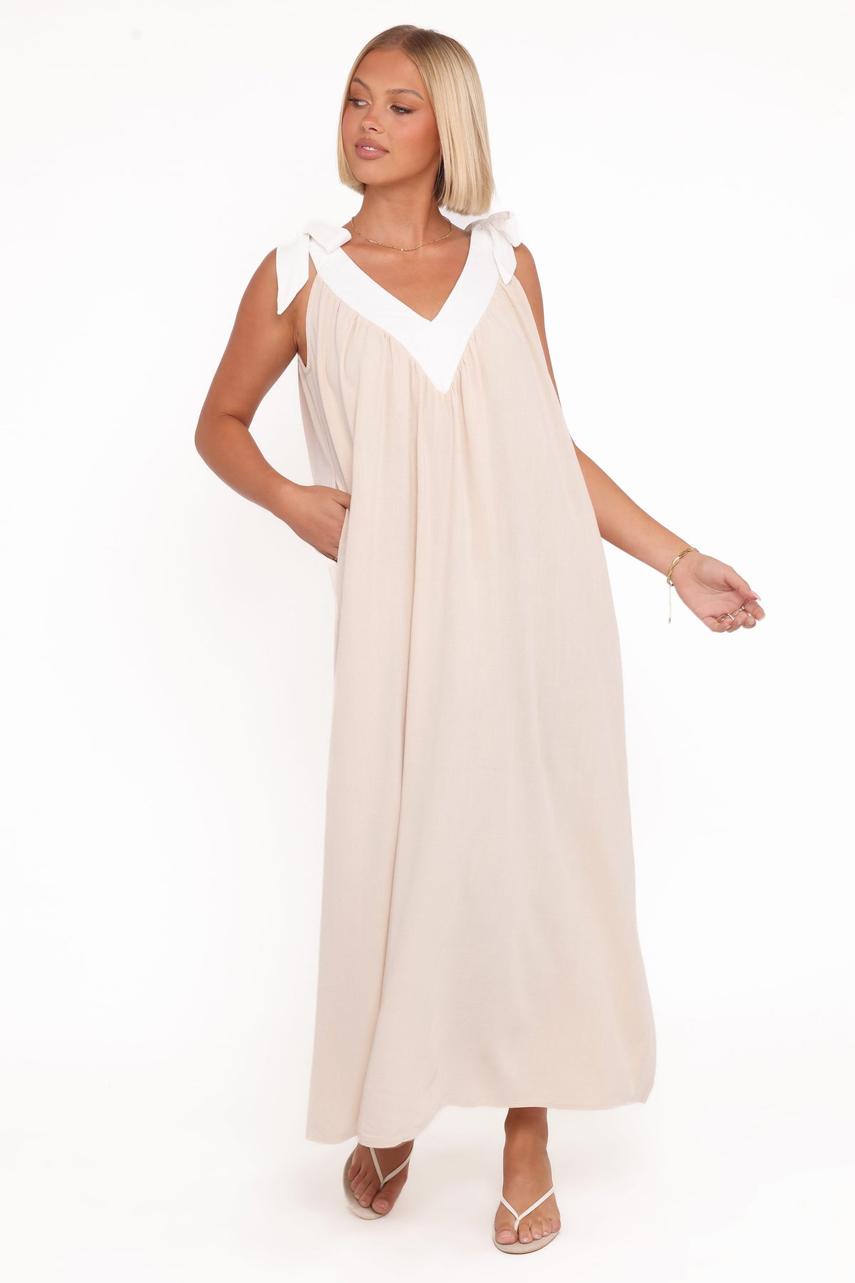 maxi beige dress women Petal and Pup Women's Dami Maxi Dress