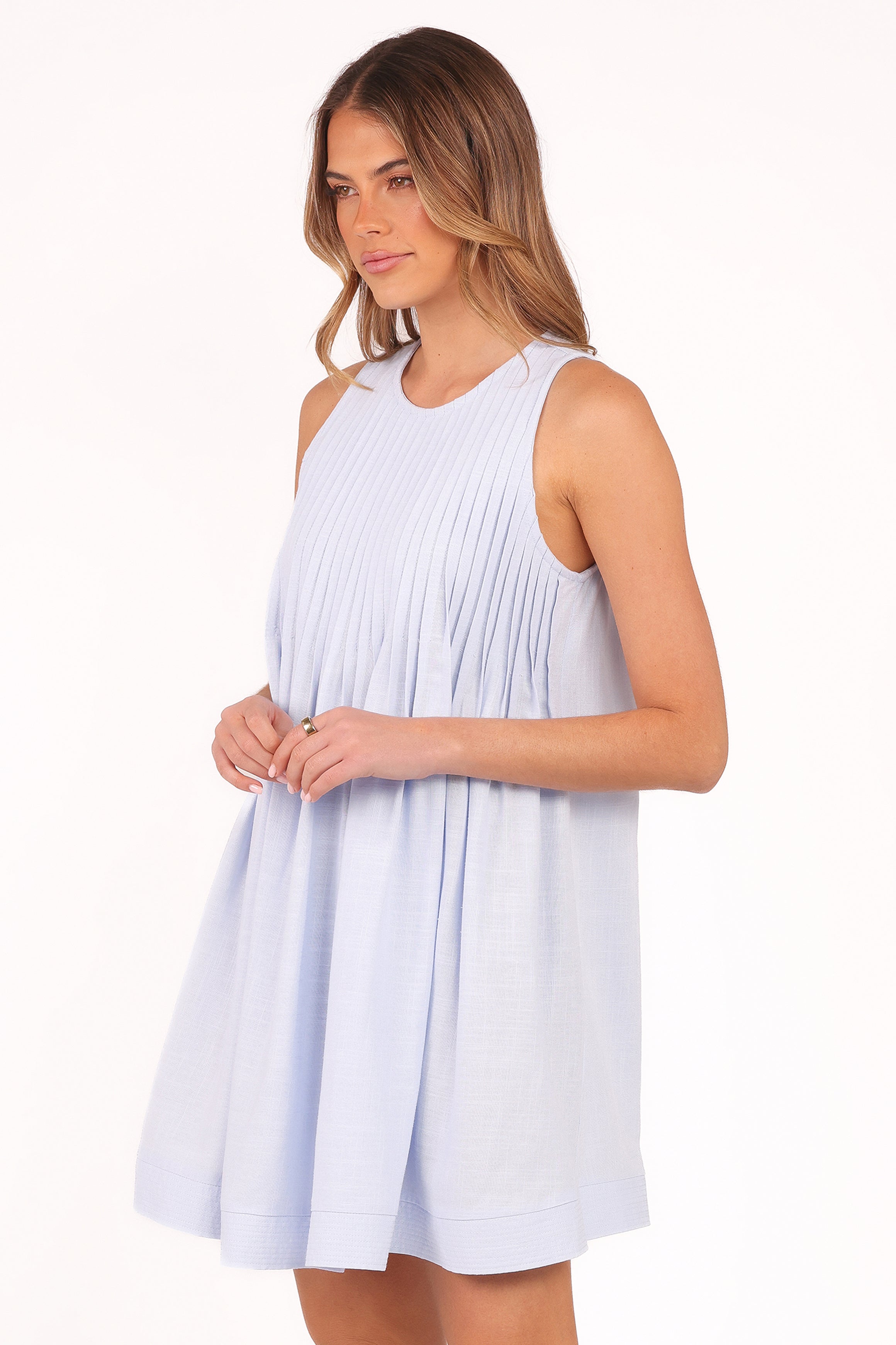 Petal and Pup USA DRESSES Daniela Mini Dress - Blue
