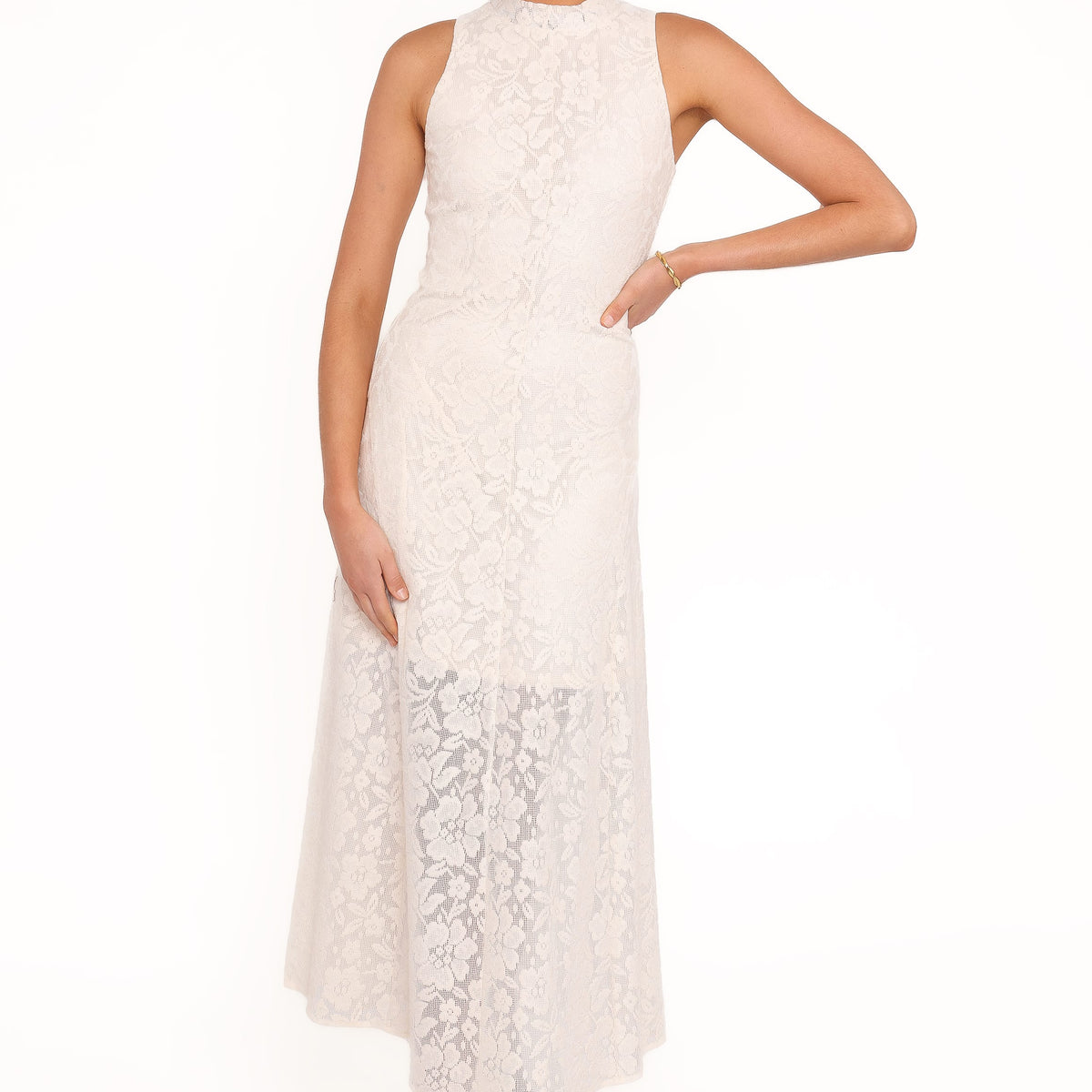 Danni Lace Midi Dress - Ecru | Petal & Pup USA