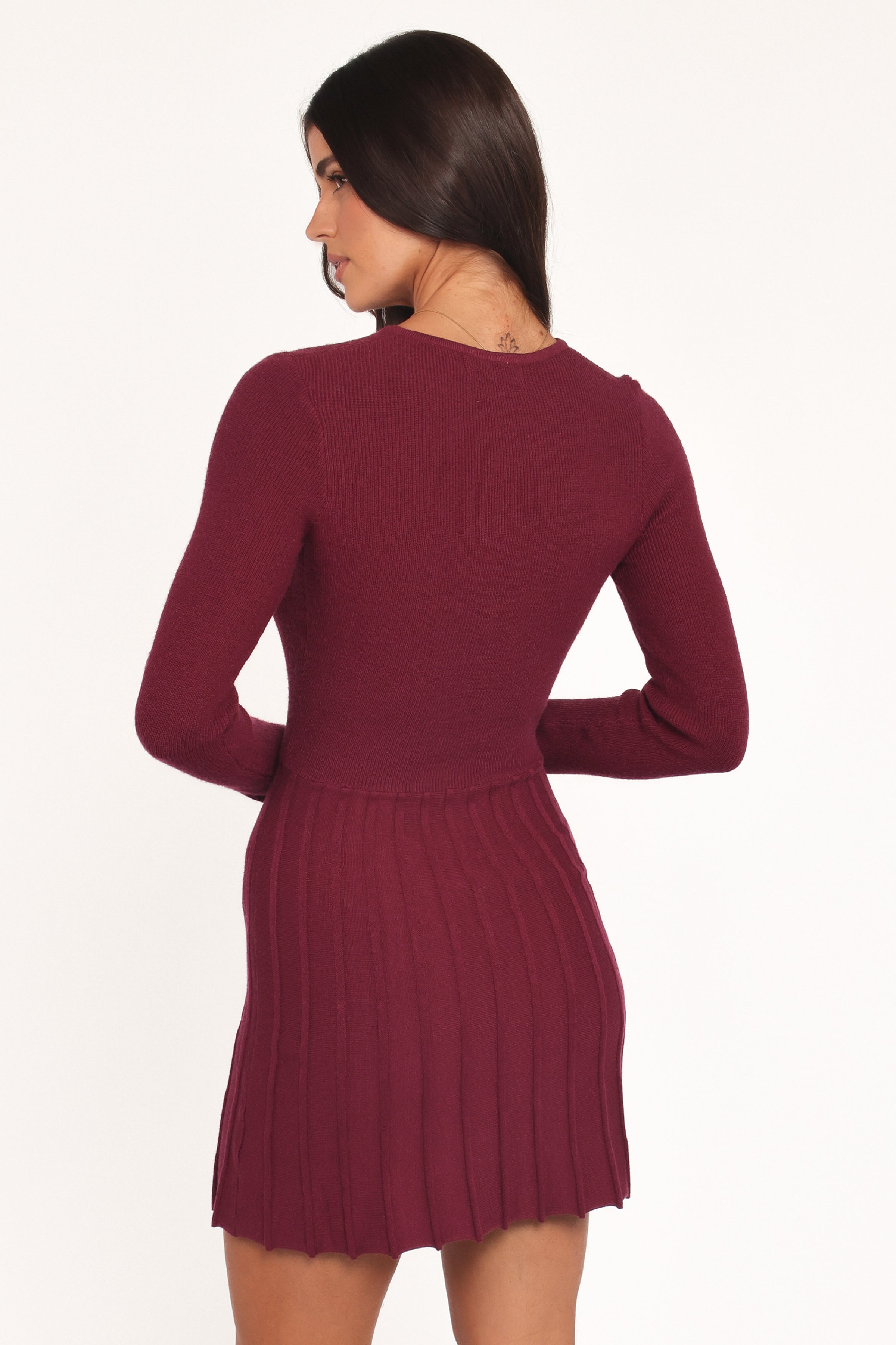 Petal & Pup Women's Darlina Long Sleeve Minidress - Red