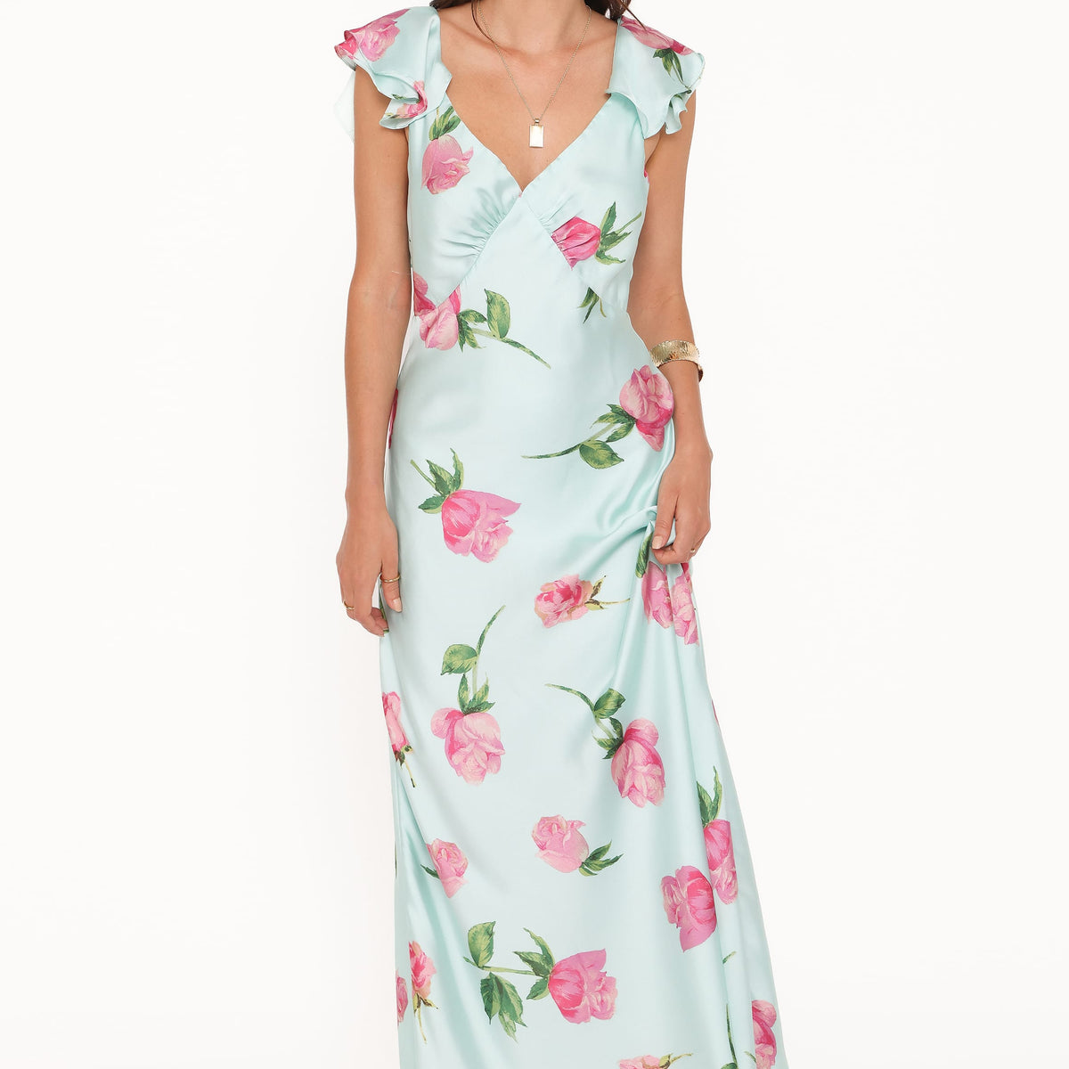 Darling Maxi Dress - Rose Mint Floral, XL, Petal & Pup Darling Maxi Dress - Rose Mint Floral, XL, Petal & Pup