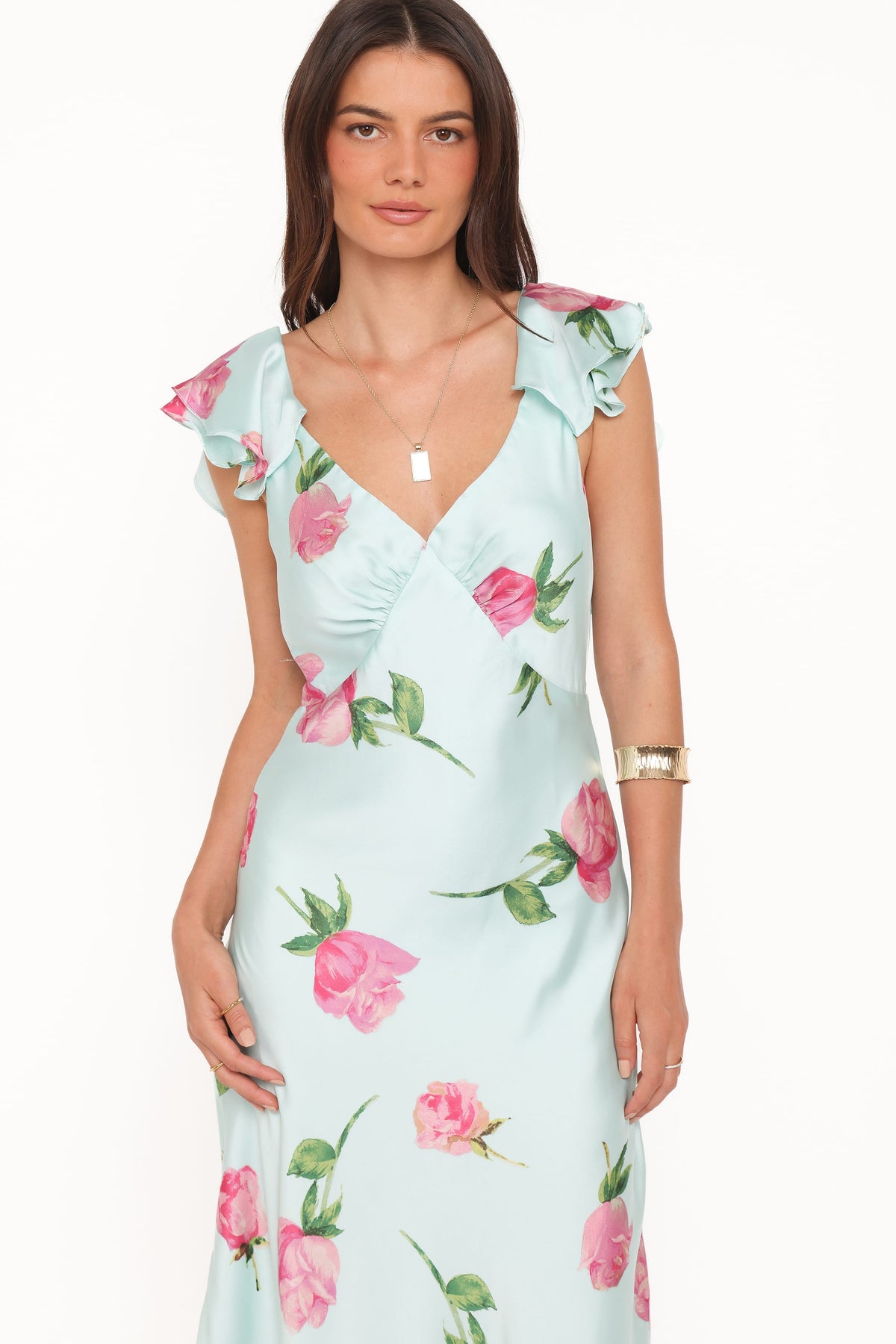 Darling Maxi Dress - Rose Mint Floral, XL, Petal & Pup