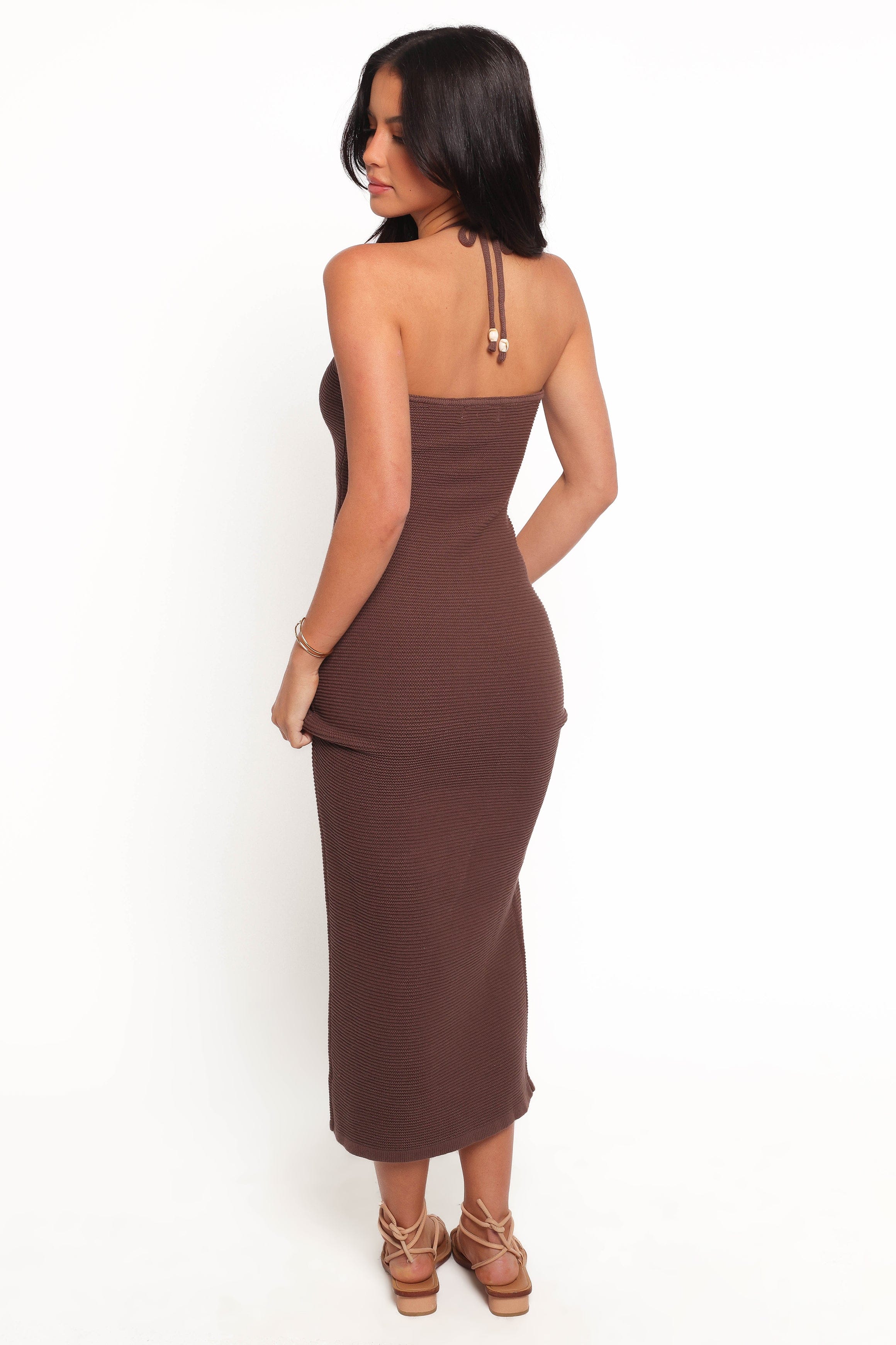 knee length dresses for ladies Darya Midi Dress - Cocoa