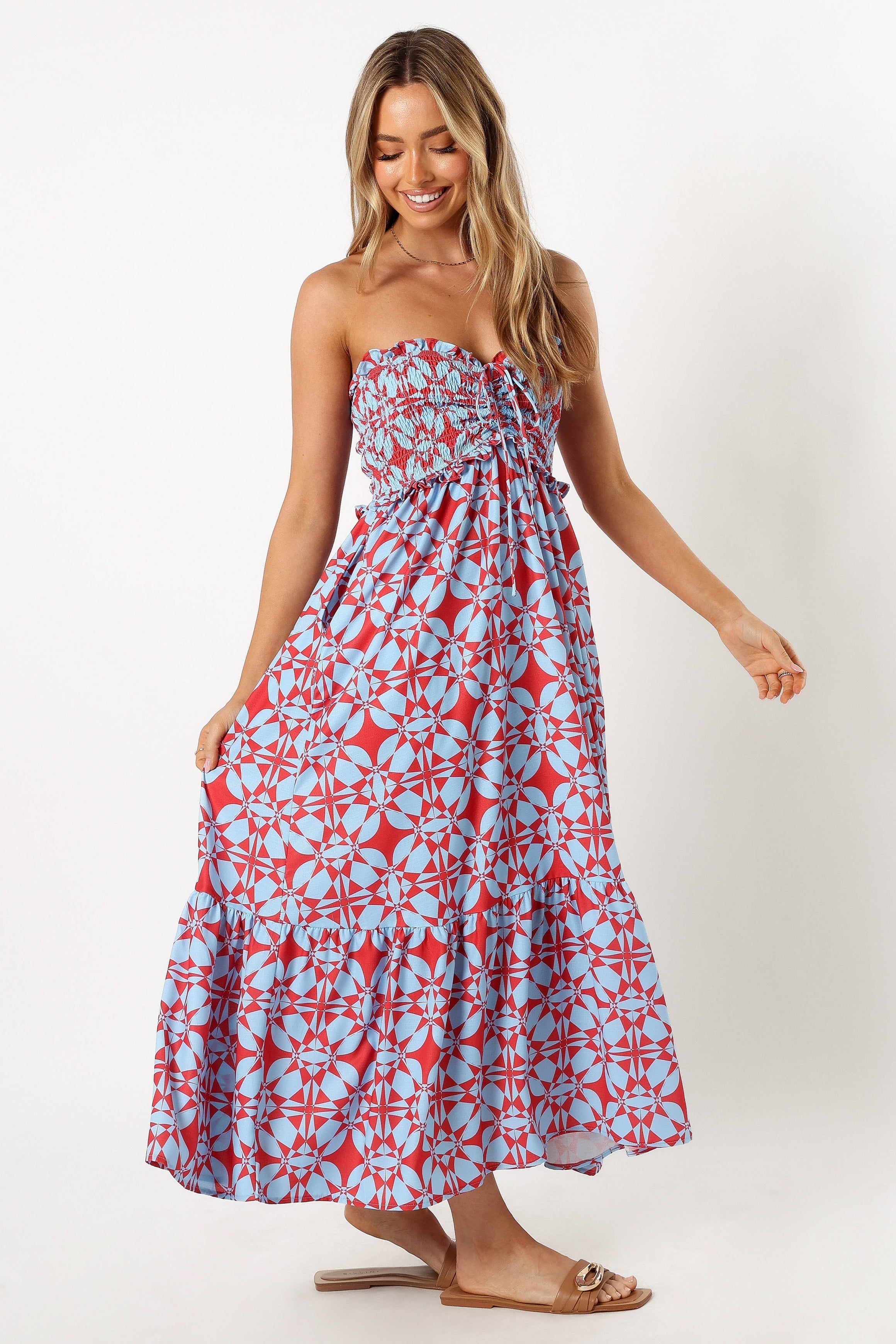 red and blue maxi dress Feeling Inspired Navy Plaid Maxi Dress, Medium - The Mint Julep Boutique