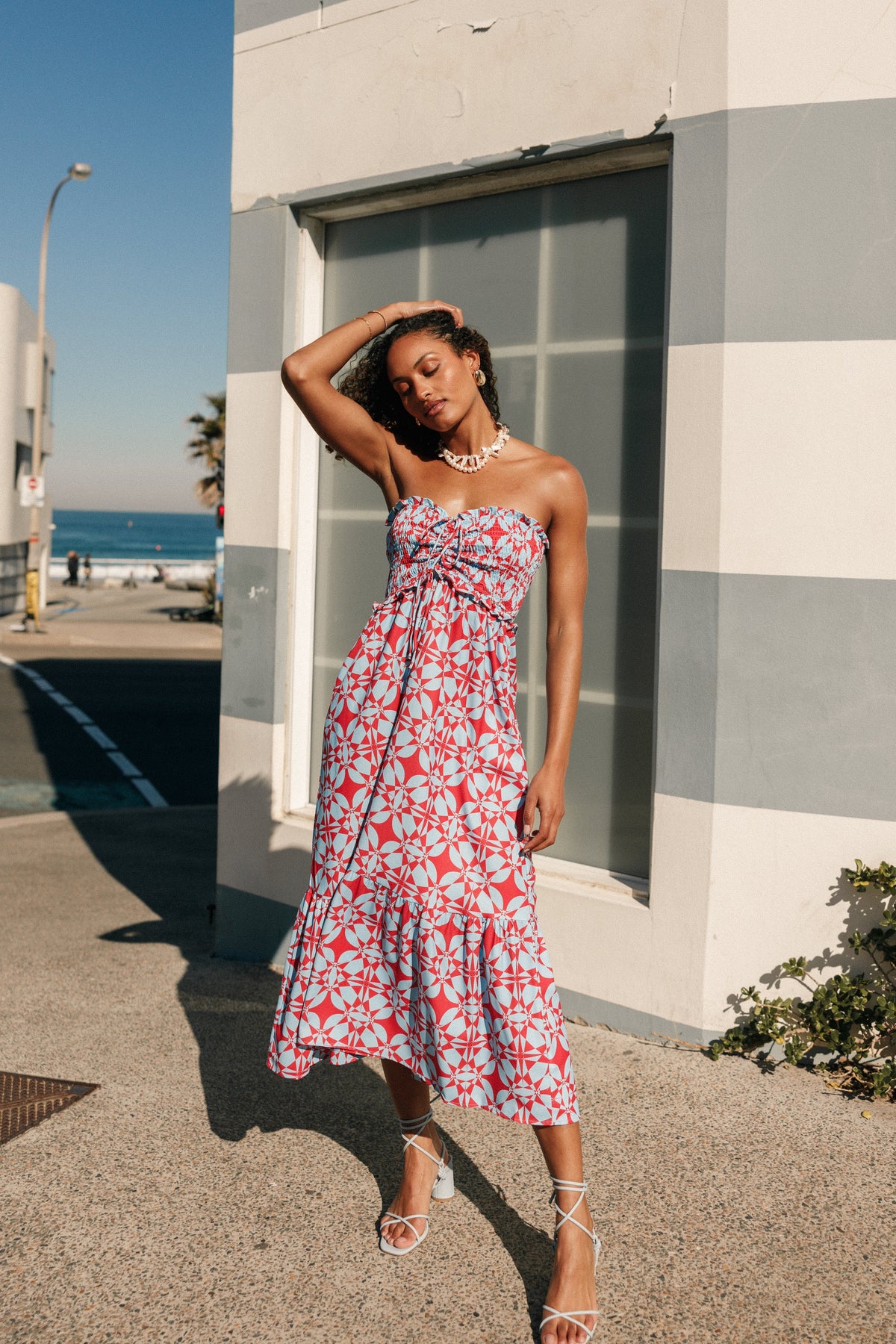 Dayton Strapless Midi Dress