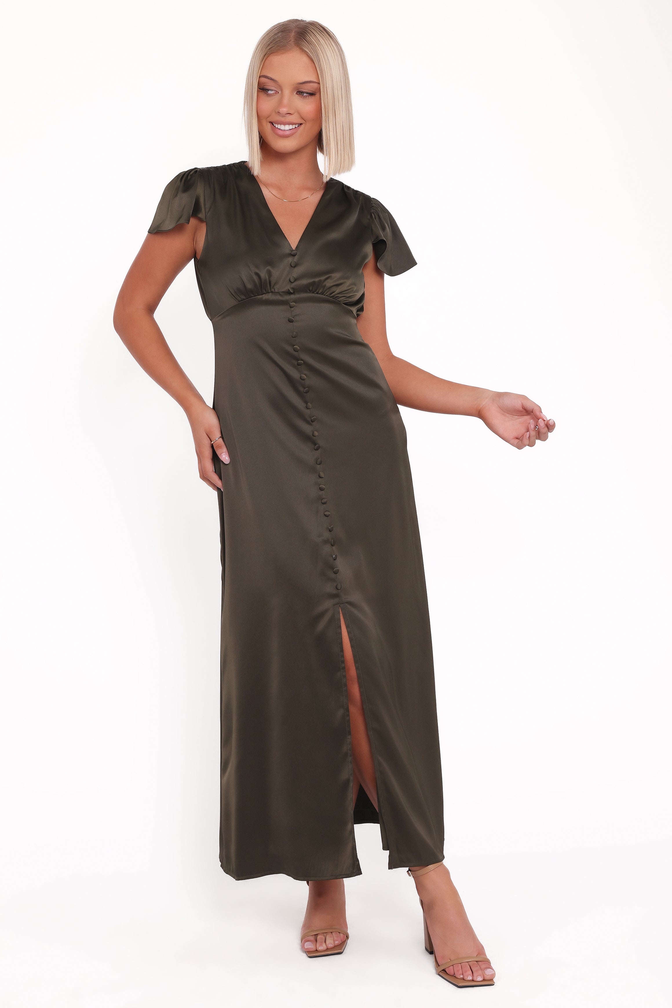 Petal and Pup USA DRESSES Dean Maxi Dress - Olive