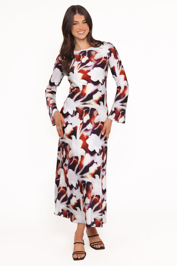 Petal and Pup USA DRESSES Deidre Maxi Dress - Blurred Floral