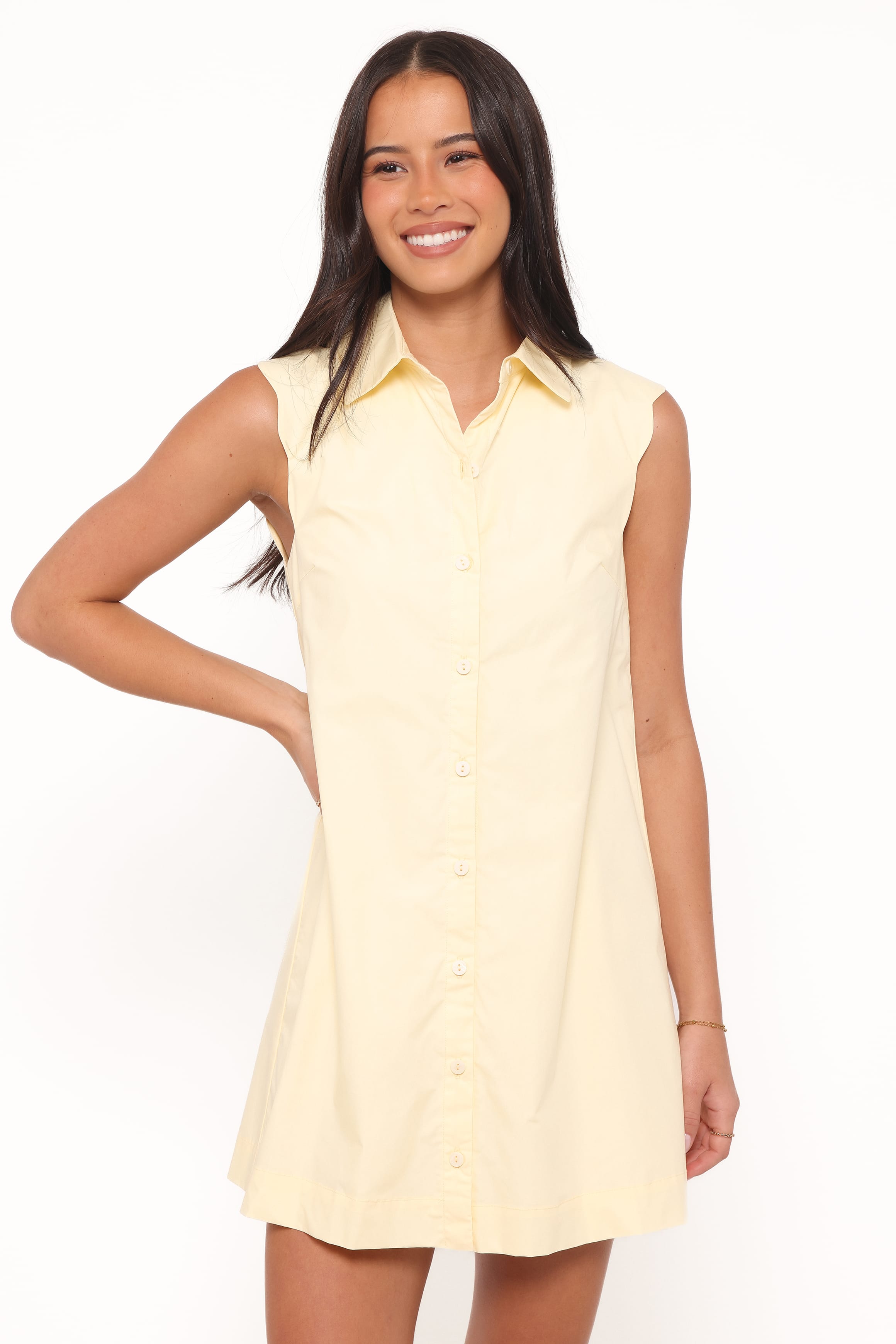 Petal and Pup USA DRESSES Deirdre Mini Dress - Yellow