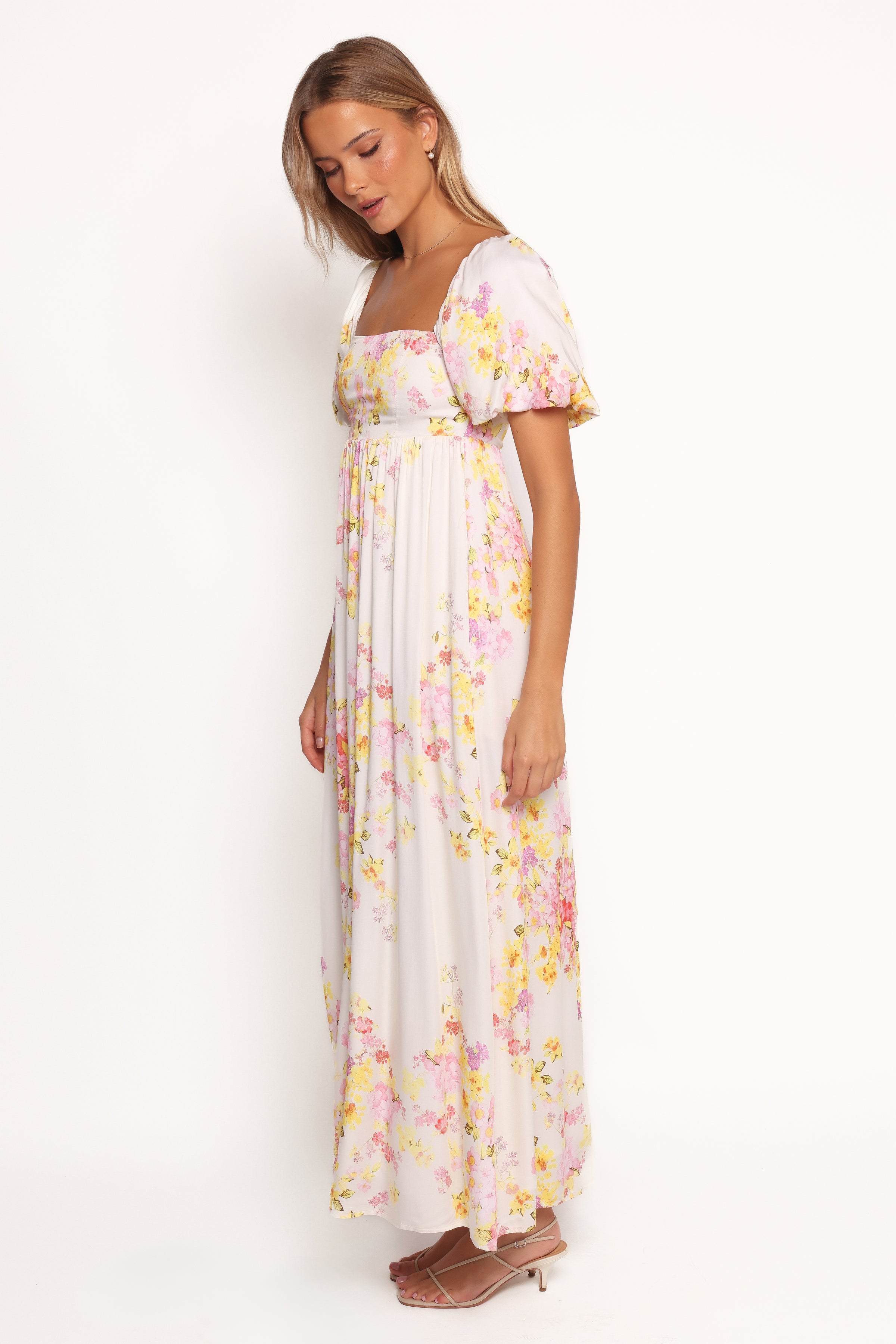 Petal and Pup USA DRESSES Delaney Maxi Dress - Pink Floral
