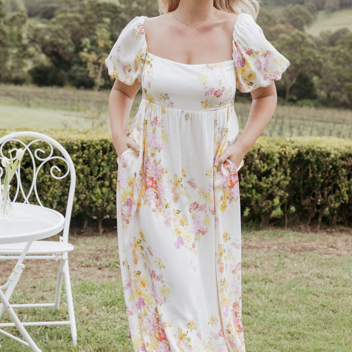 Delaney Maxi Dress - Pink Floral