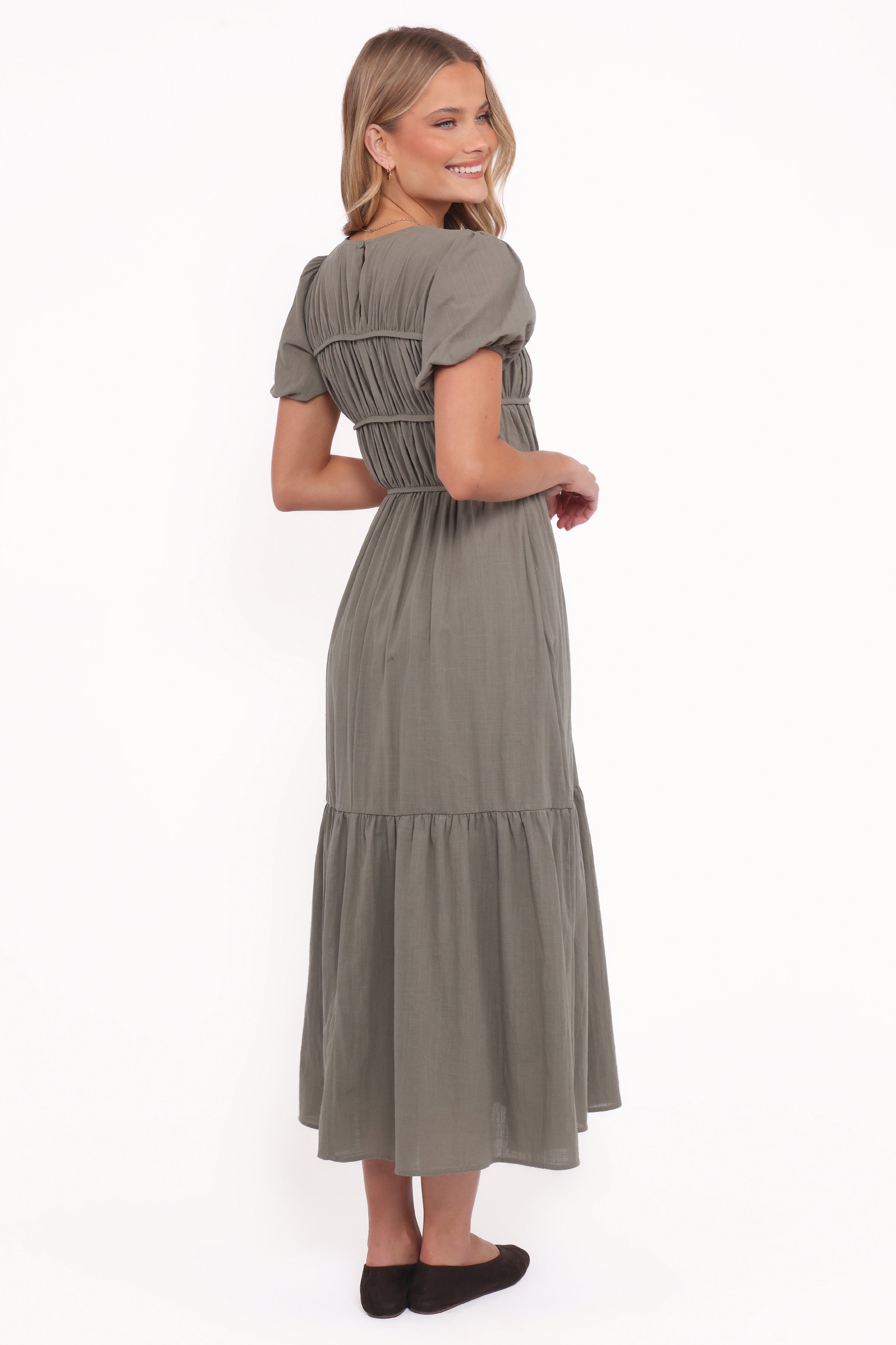 Petal and Pup USA DRESSES Deloria Maxi Dress - Olive