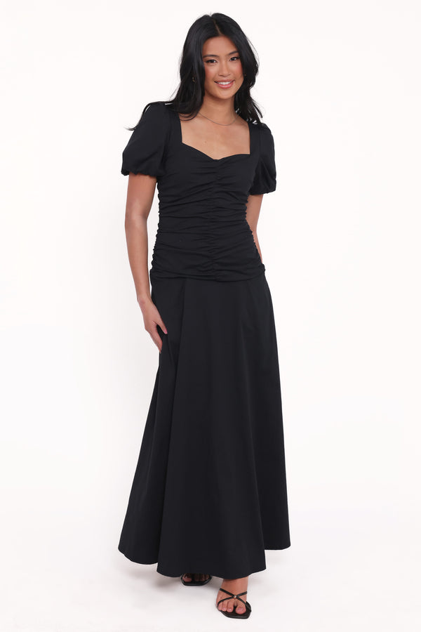 Petal and Pup USA DRESSES Denver Midi Dress - Black