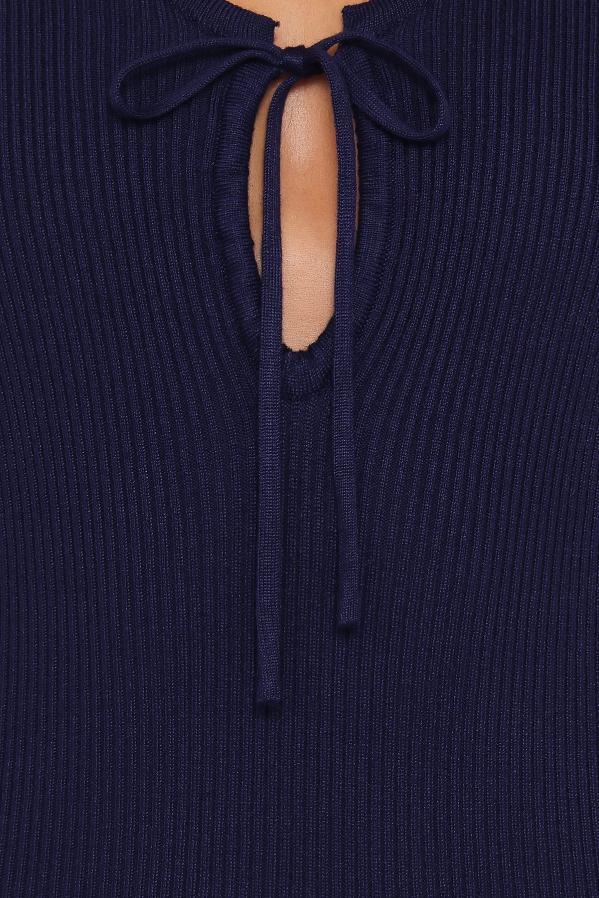 Petal and Pup USA DRESSES Desley Knit Long Sleeve Maxi Dress - Navy