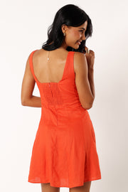 Petal and Pup USA DRESSES Dillion Mini Dress - Blood Orange