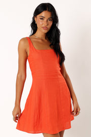 Petal and Pup USA DRESSES Dillion Mini Dress - Blood Orange