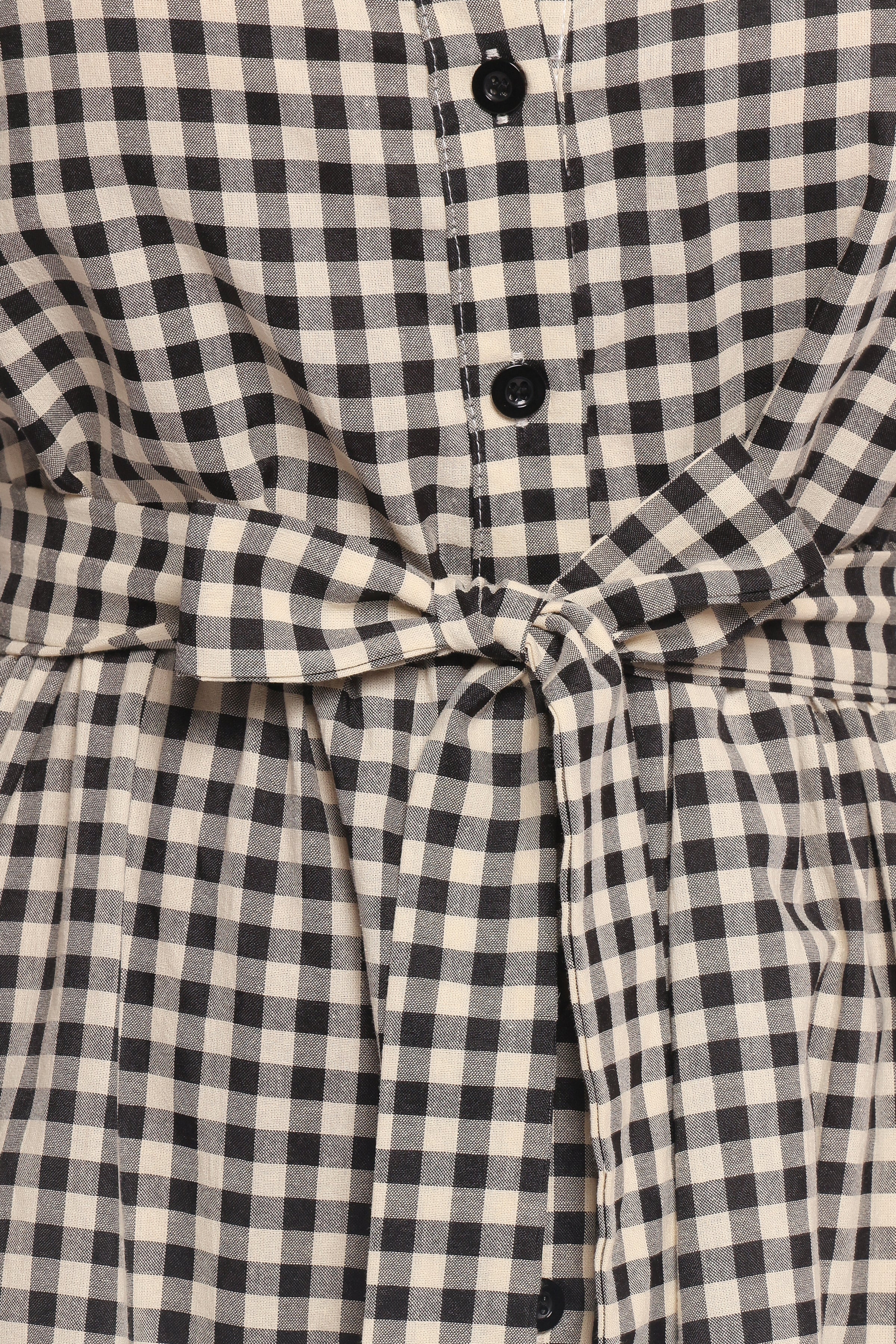 Petal and Pup USA DRESSES Dixon Maxi Dress - Black Cream Gingham