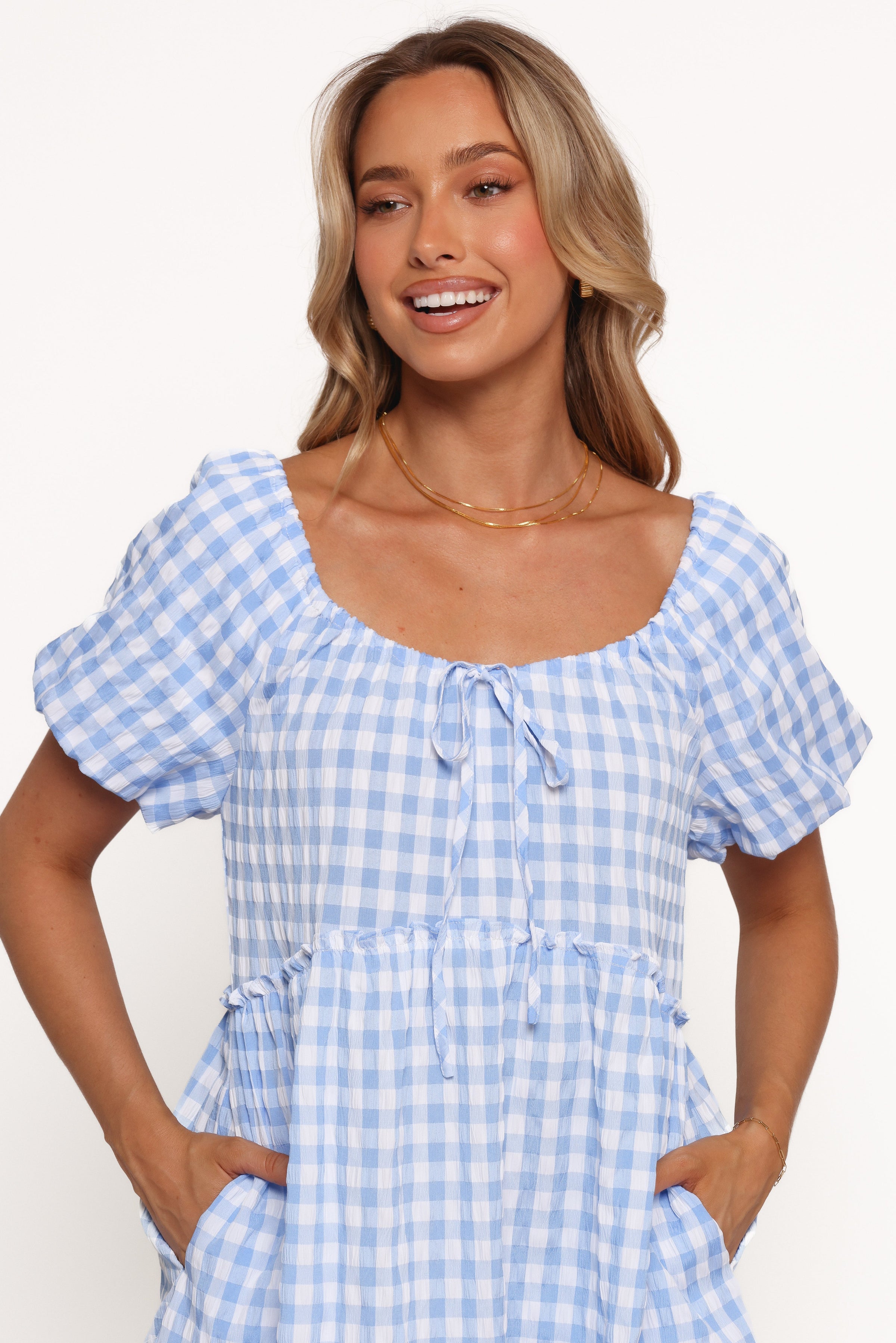 Petal and Pup USA DRESSES Dorothea Mini Dress - Blue (Hold for Amazon)