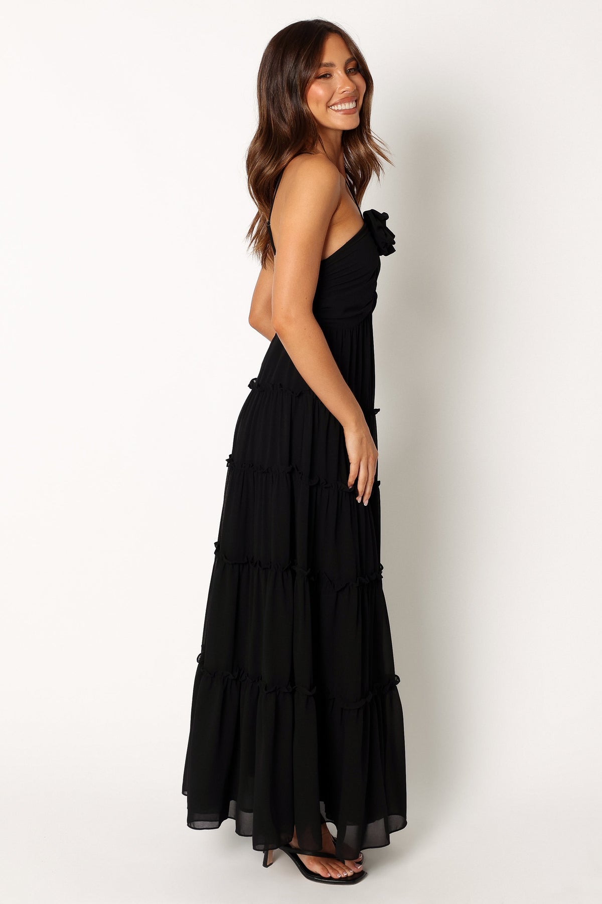 black long strapless dress Black Blanca Strapless Maxi Dress main image 1