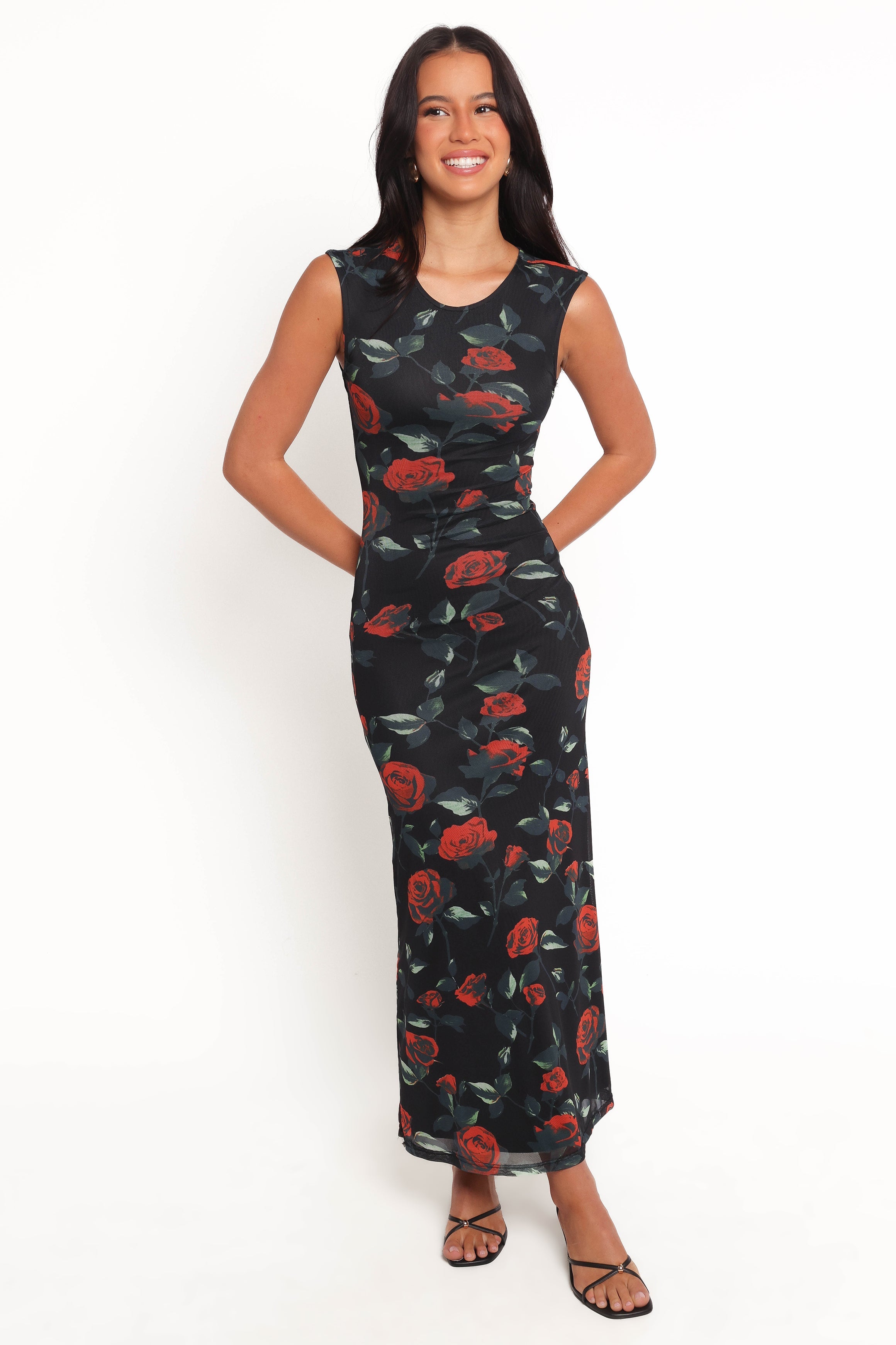 Petal and Pup USA DRESSES Drea Maxi Dress - Rose Print