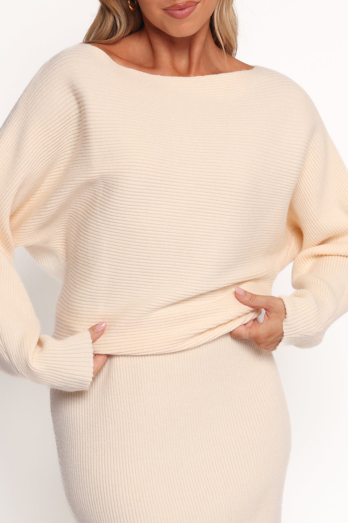 Petal and Pup Women's Duncan Knit Dress - Cream M Petal and Pup Women's Duncan Knit Dress - Cream M