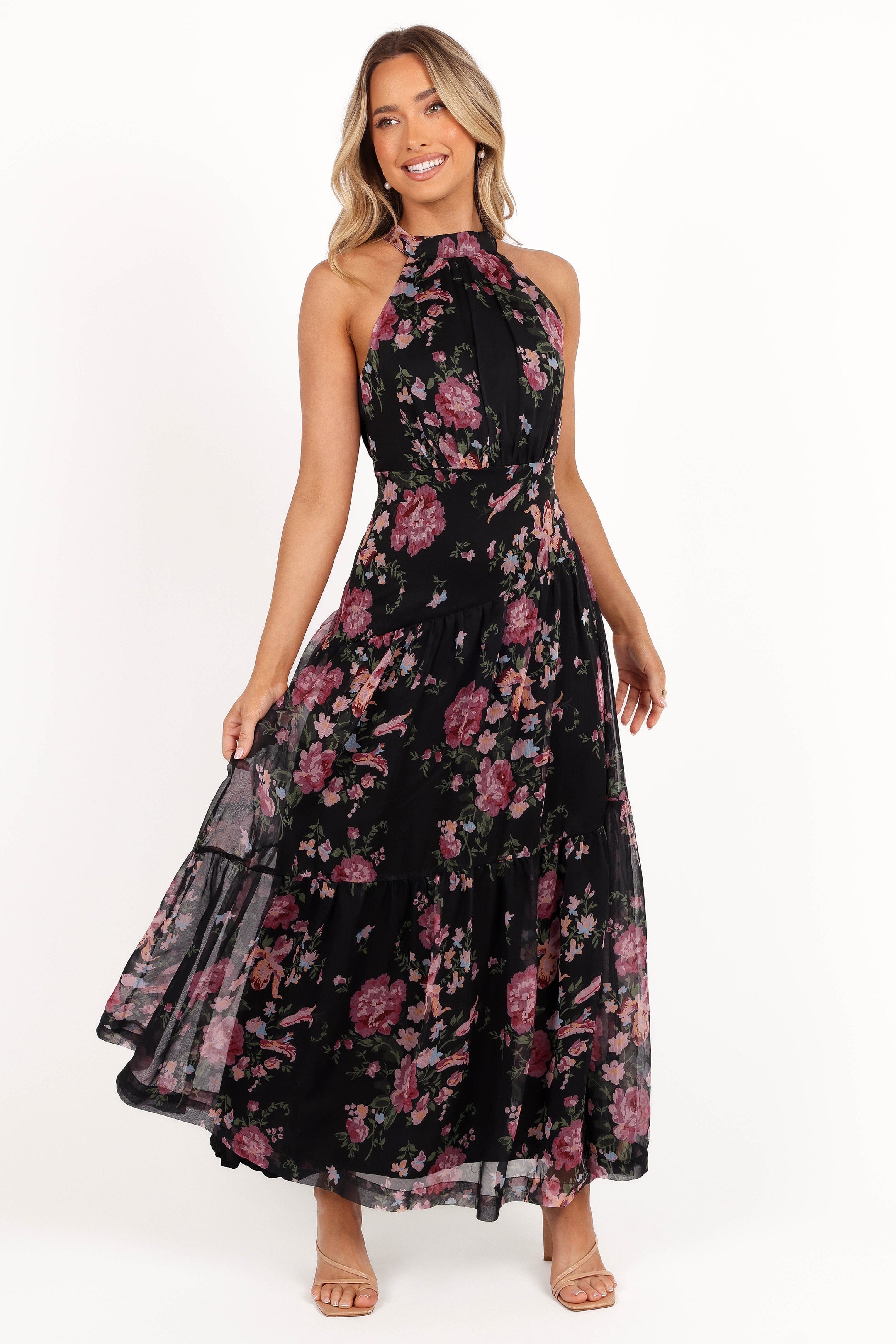 Eden Maxi Dress - Black Floral Eden Maxi Dress - Black Floral