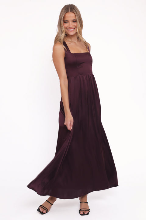 Petal & Pup Elania Sleeveless Maxi Dress in Plum at Nordstrom, Size 0