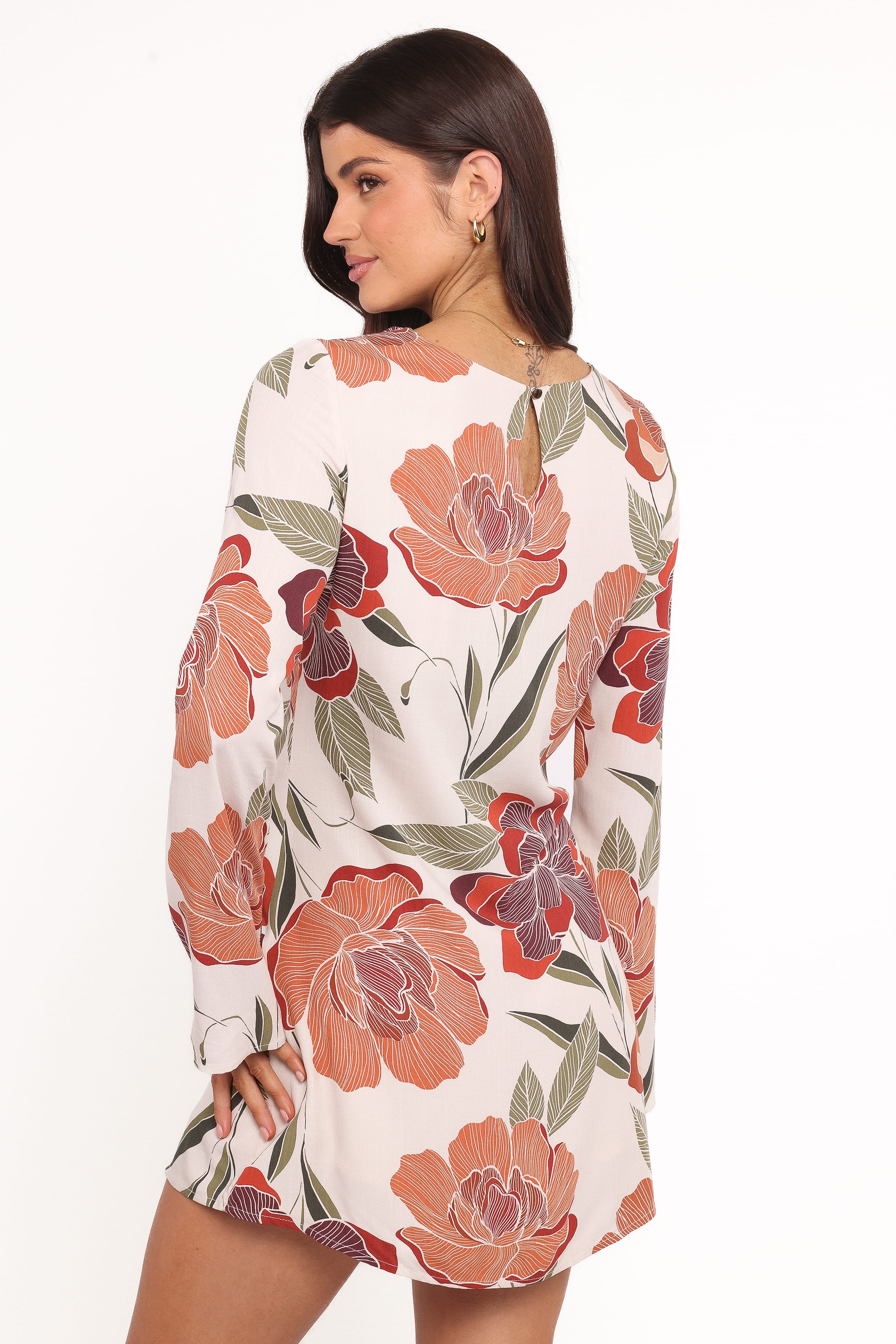 Petal and Pup USA DRESSES Elanira Mini Dress - Fall Floral