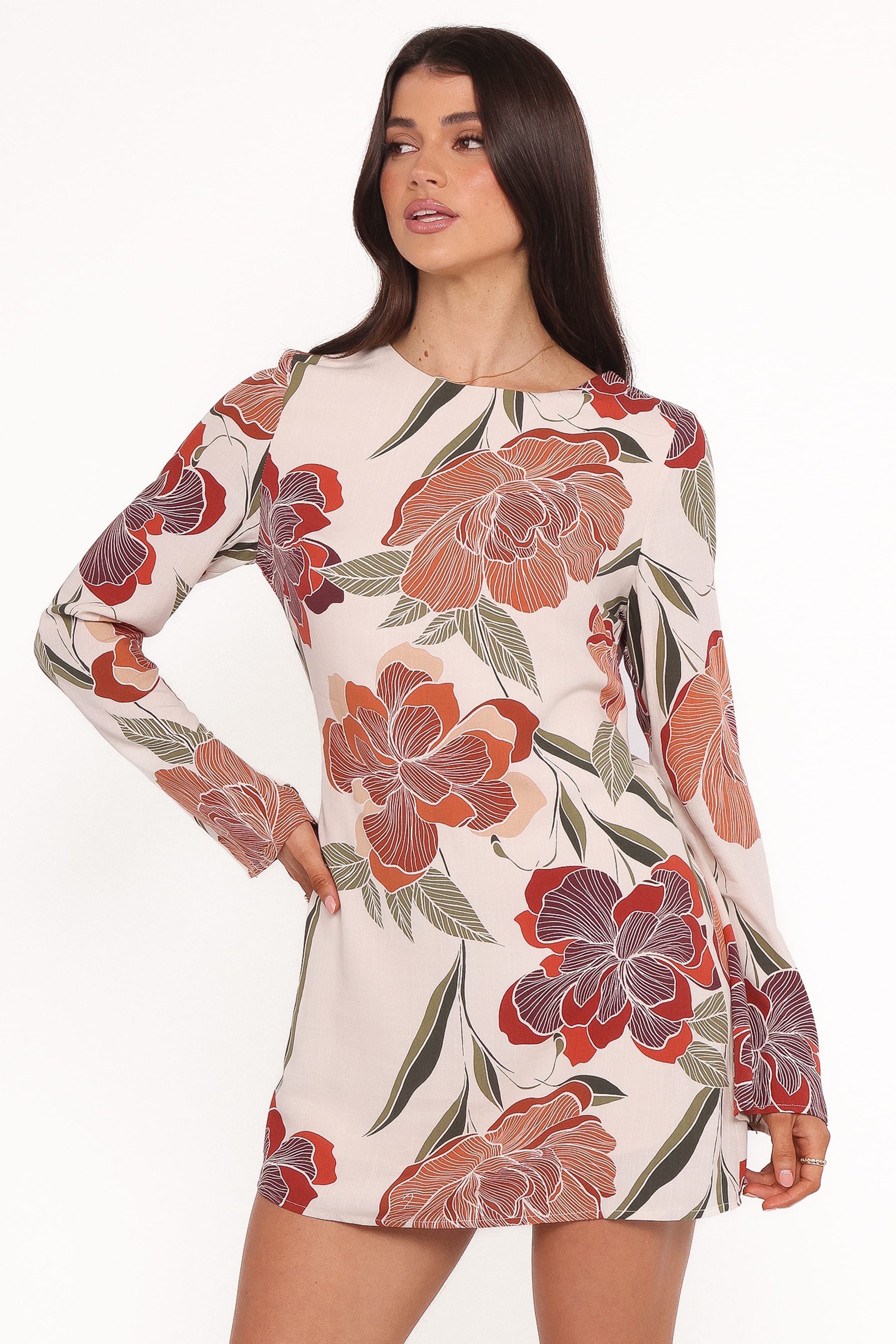 Petal and Pup USA DRESSES Elanira Mini Dress - Fall Floral