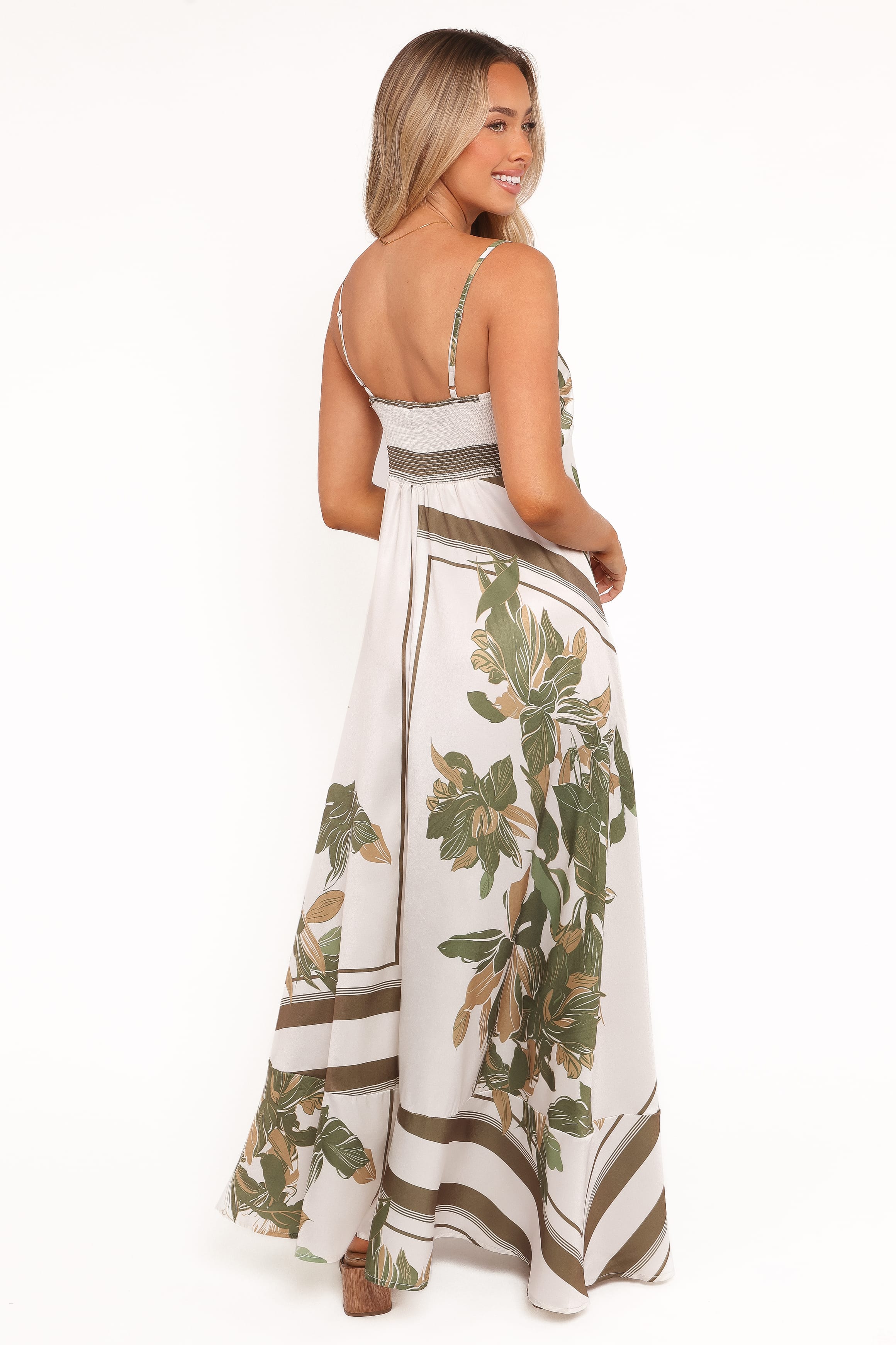 Petal and Pup USA DRESSES Elanor Maxi Dress - Olive Print