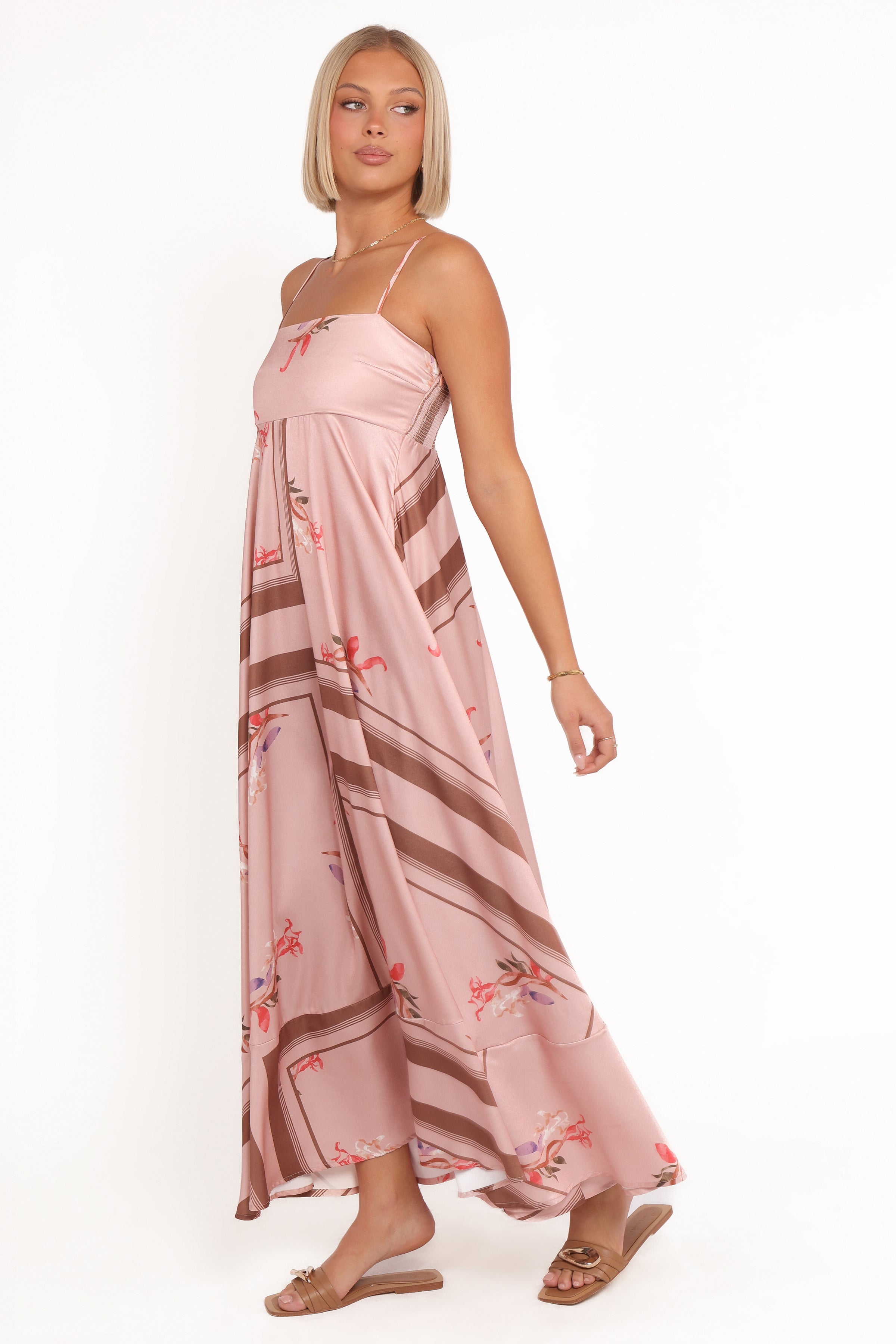 Petal and Pup USA DRESSES Elanor Maxi Dress - Pink Cocoa