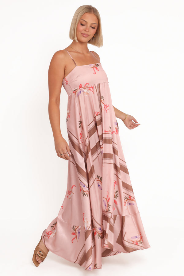 Petal and Pup USA DRESSES Elanor Maxi Dress - Pink Cocoa