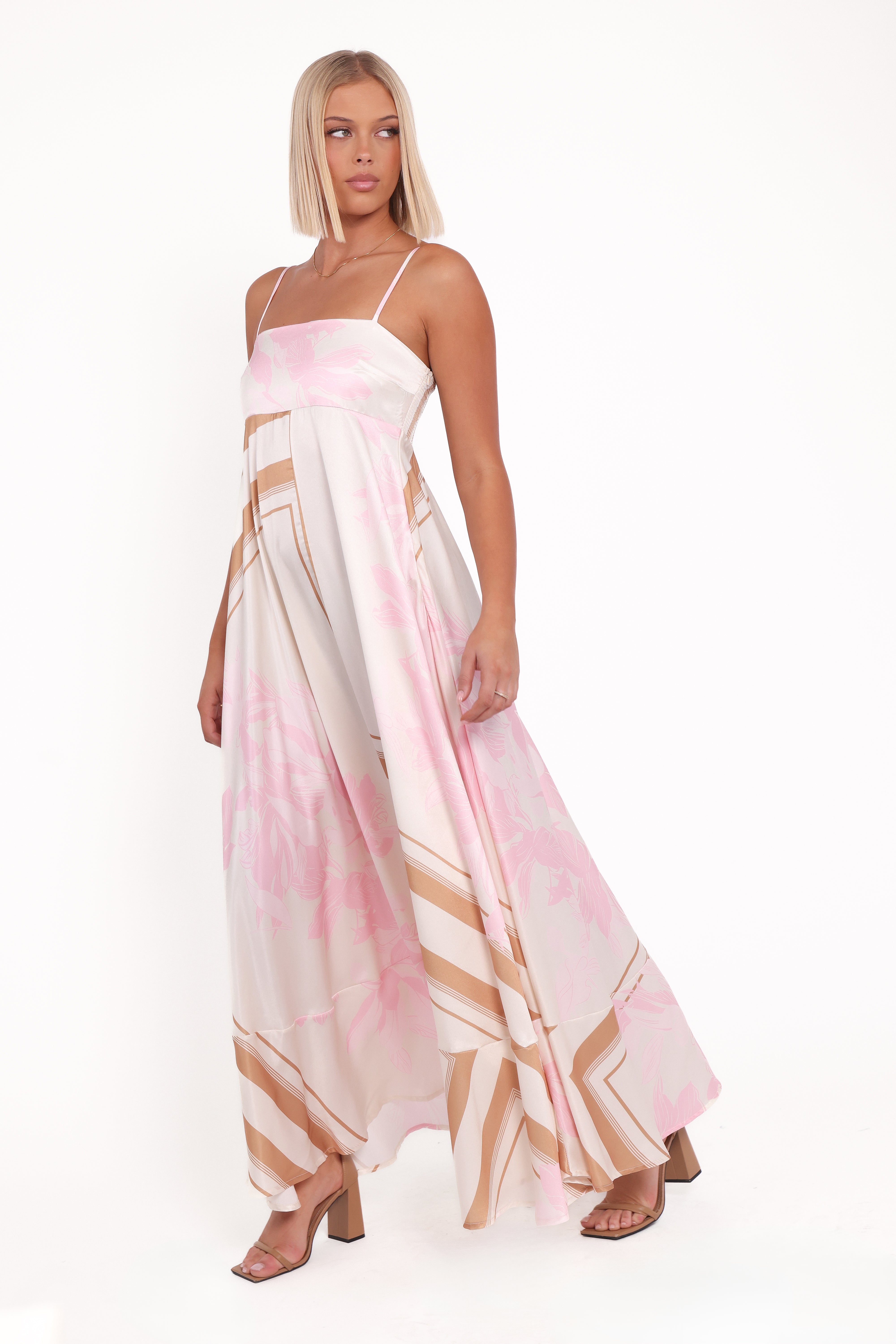 Petal and Pup USA DRESSES Elanor Maxi Dress - Pink Print