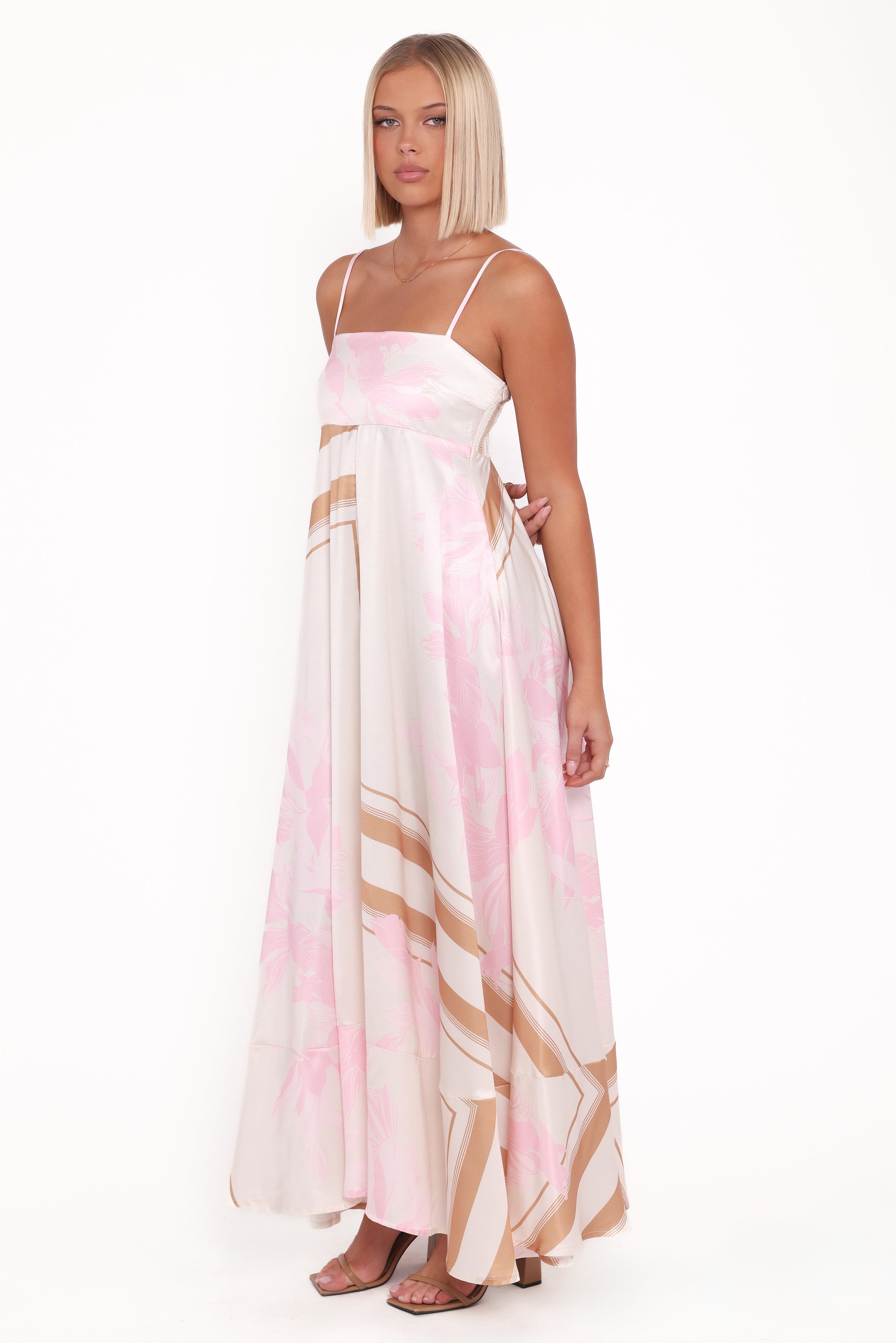 Petal and Pup USA DRESSES Elanor Maxi Dress - Pink Print