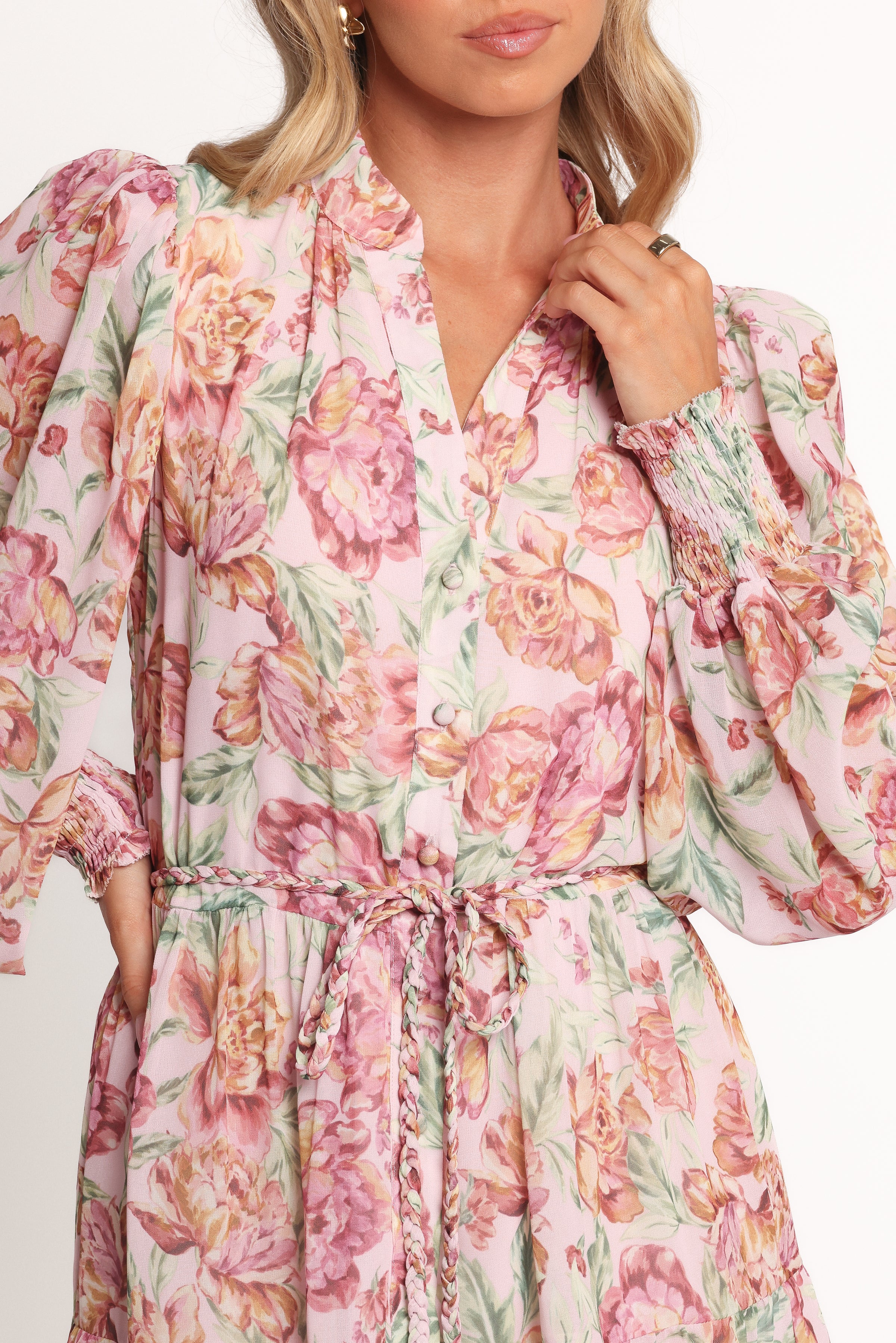 Petal and Pup Women's Elba Long Sleeve Mini Dress - Veiled Floral XL Petal and Pup Women's Elba Long Sleeve Mini Dress - Veiled Floral XL