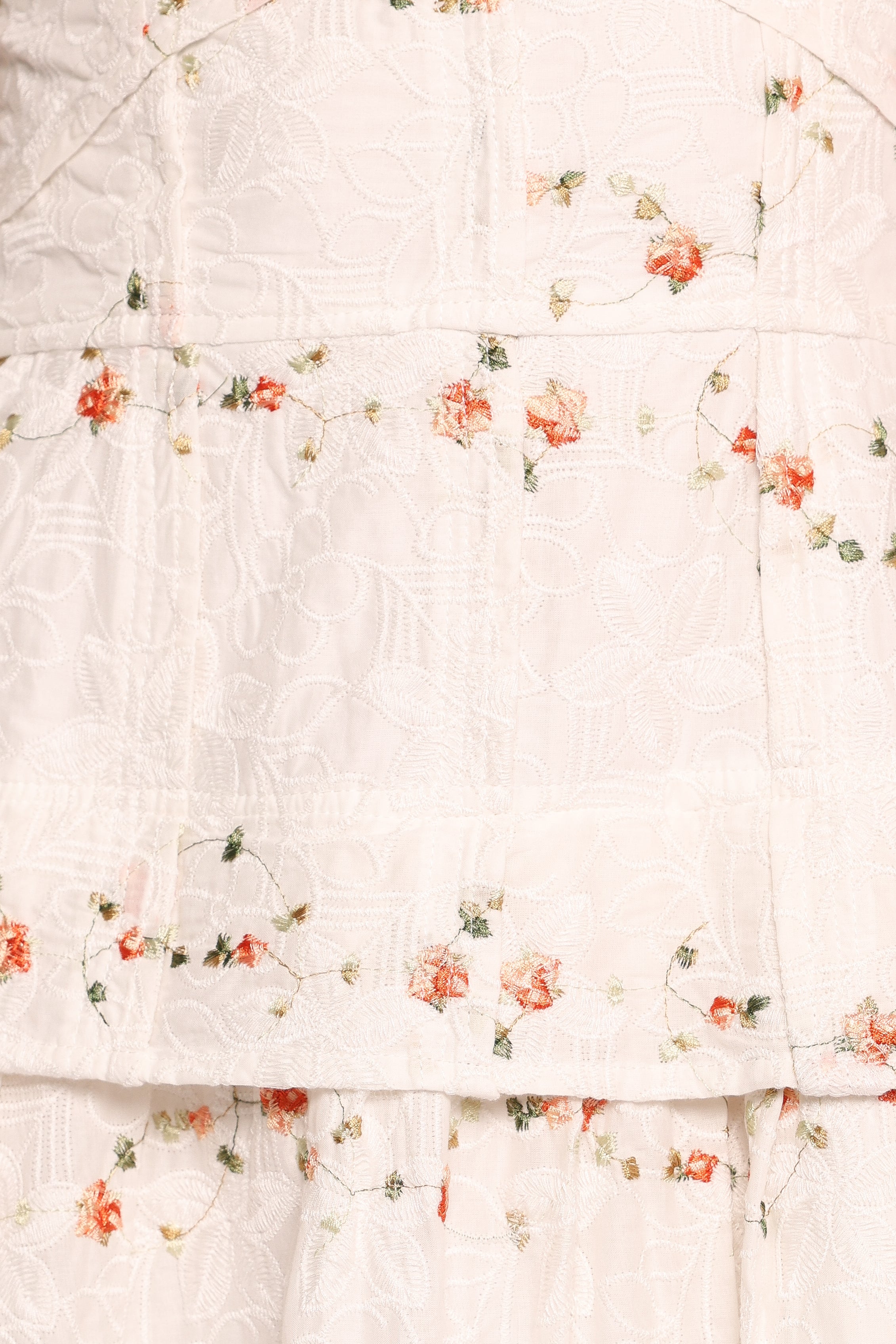 Petal and Pup USA DRESSES Eleanora Midi Dress - White Floral