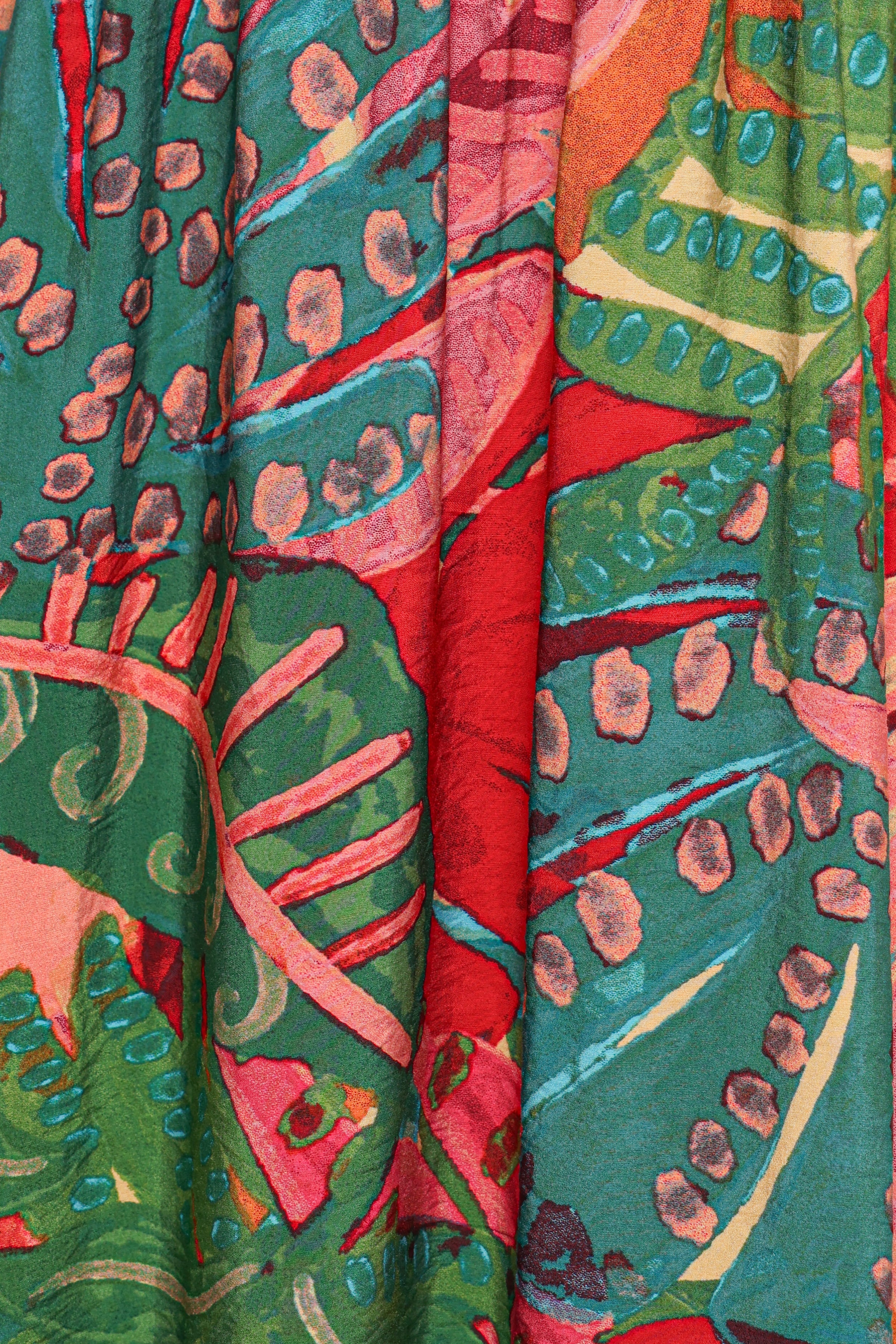 Petal and Pup USA DRESSES Eleonora Midi Dress - Calypso Coral