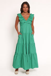 Petal and Pup USA DRESSES Elina Maxi Dress - Green