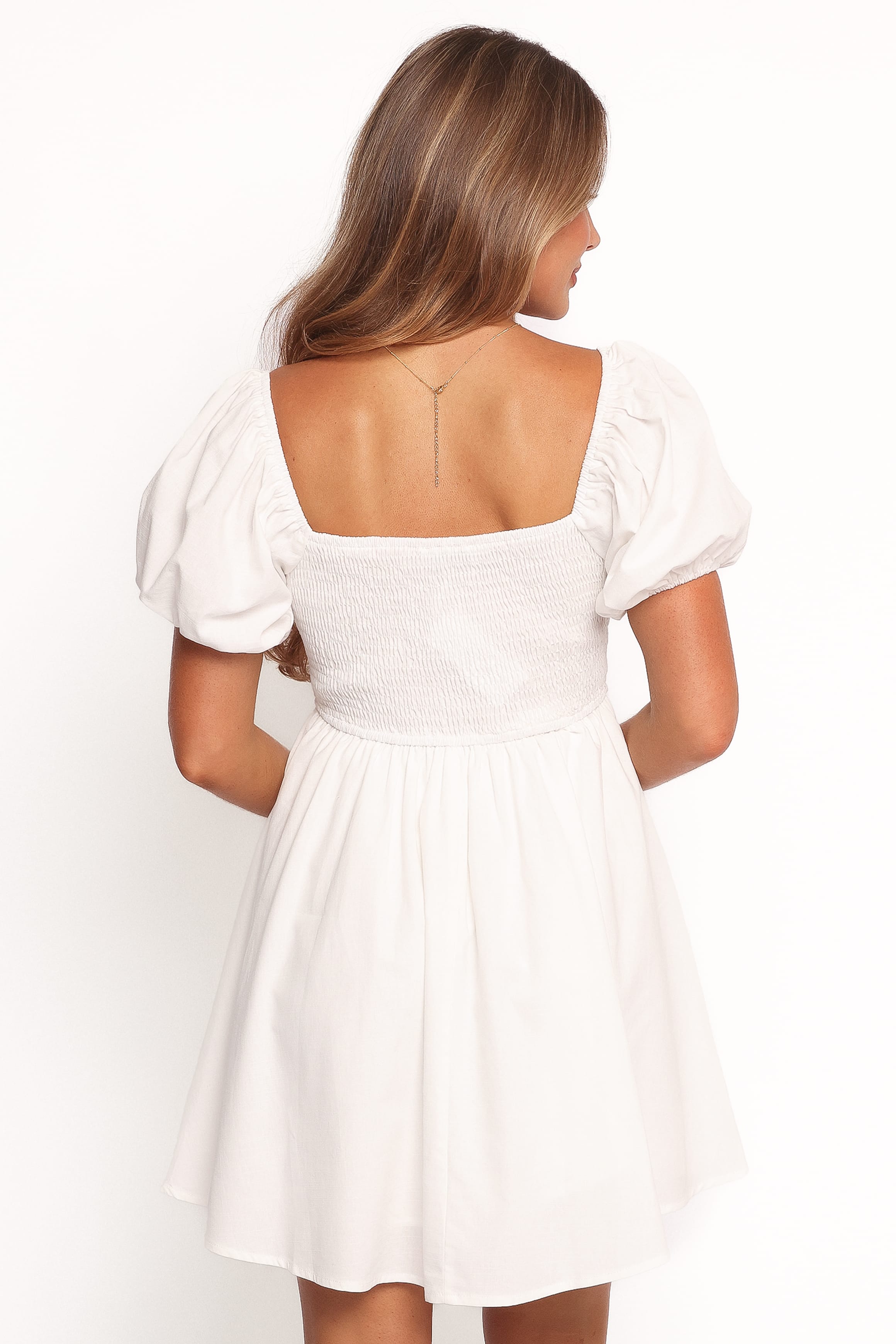 Petal and Pup USA DRESSES Eliska Mini Dress - White (Hold for Rack)